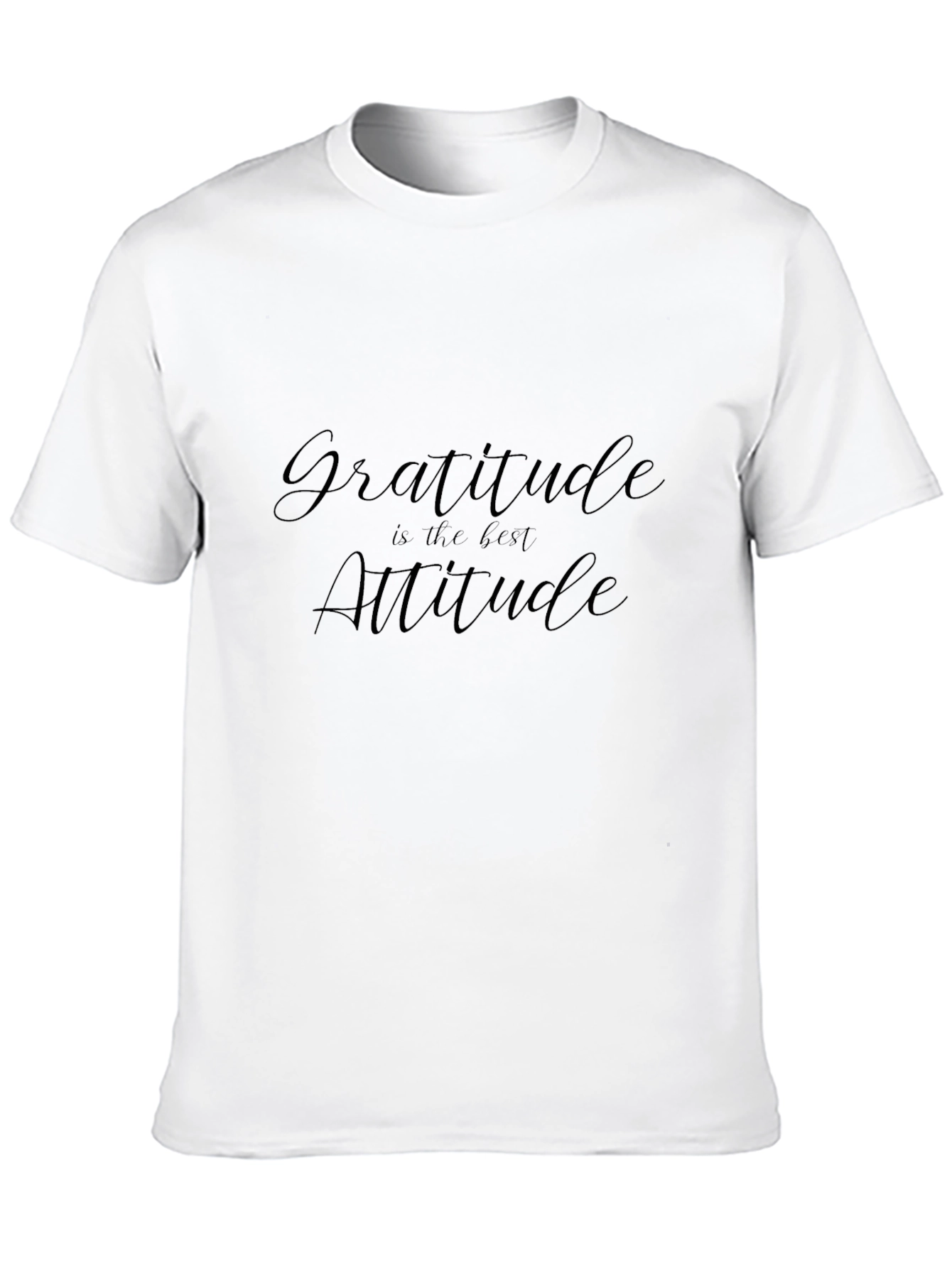 Gratitude Attitude Black T-Shirt