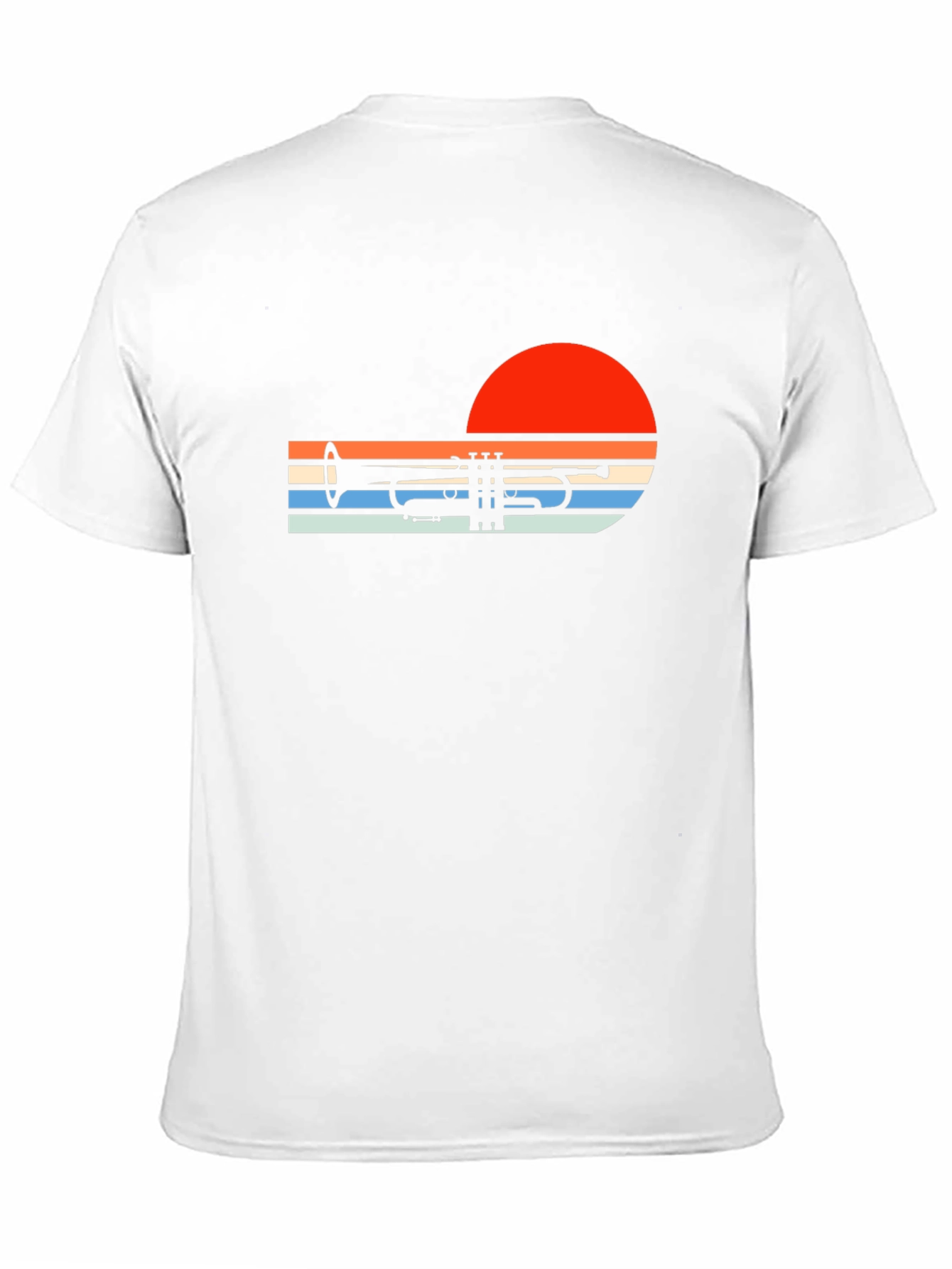 Retro Trumpet Sunset Graphic Tee