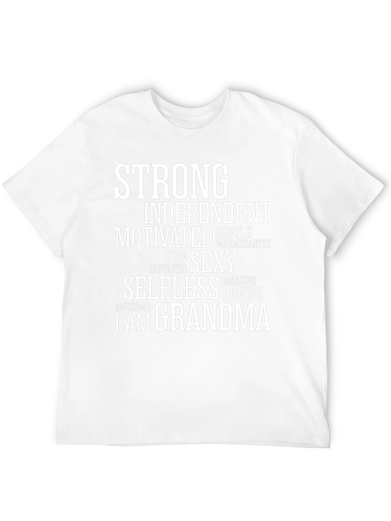 Strong Grandma T-Shirt - Black