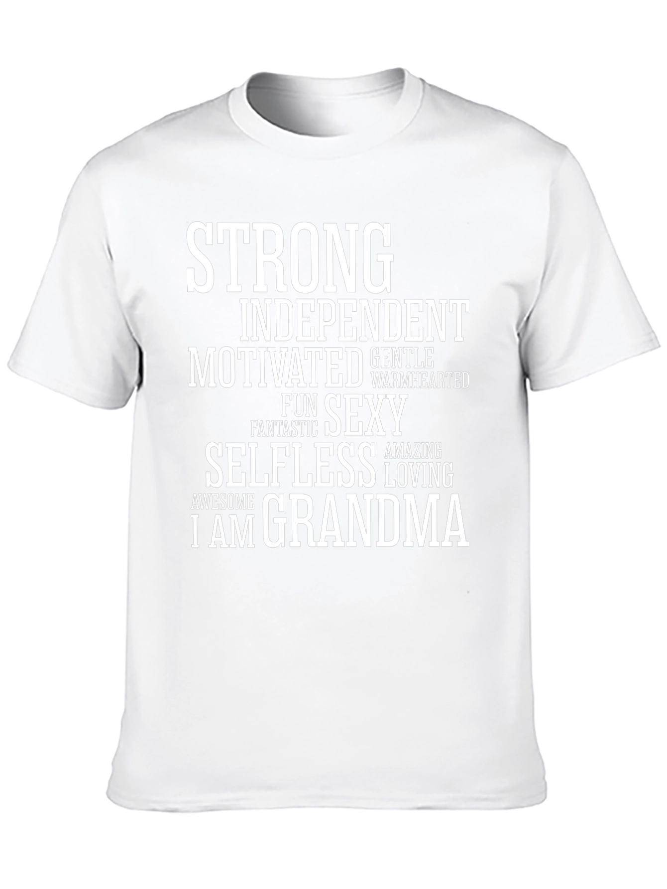 Strong Grandma T-Shirt - Black