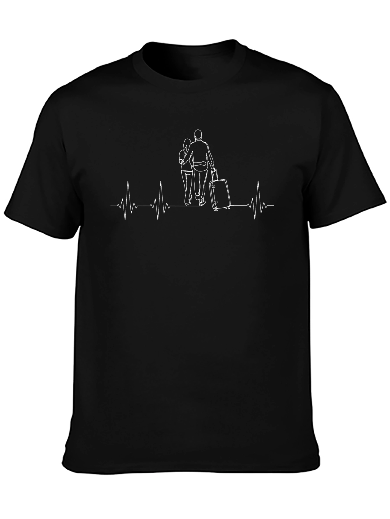Travel Heartbeat Tee - Romantic Getaway T-Shirt