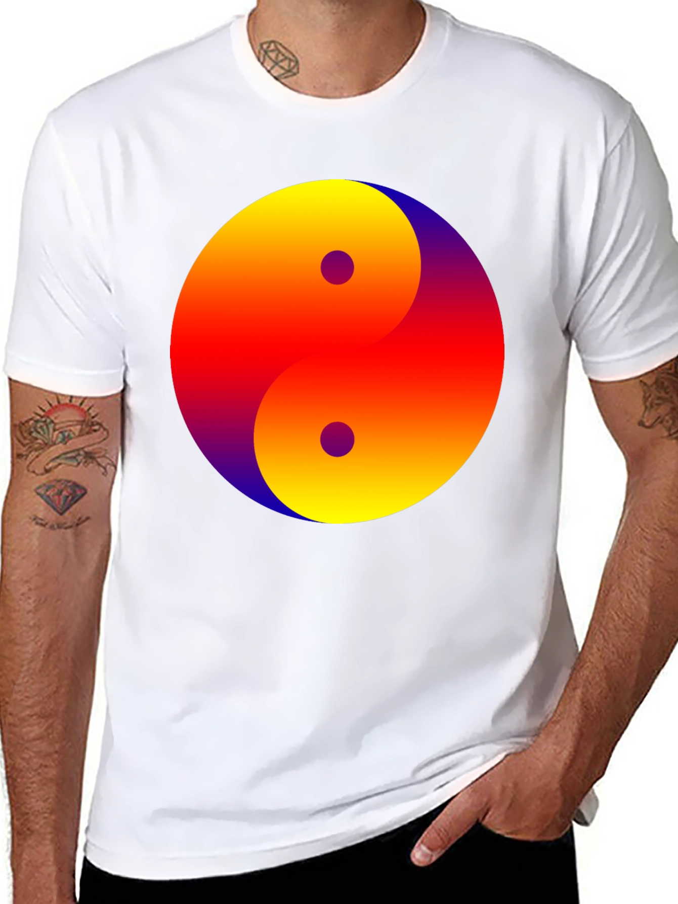 Yin Yang Gradient Tee