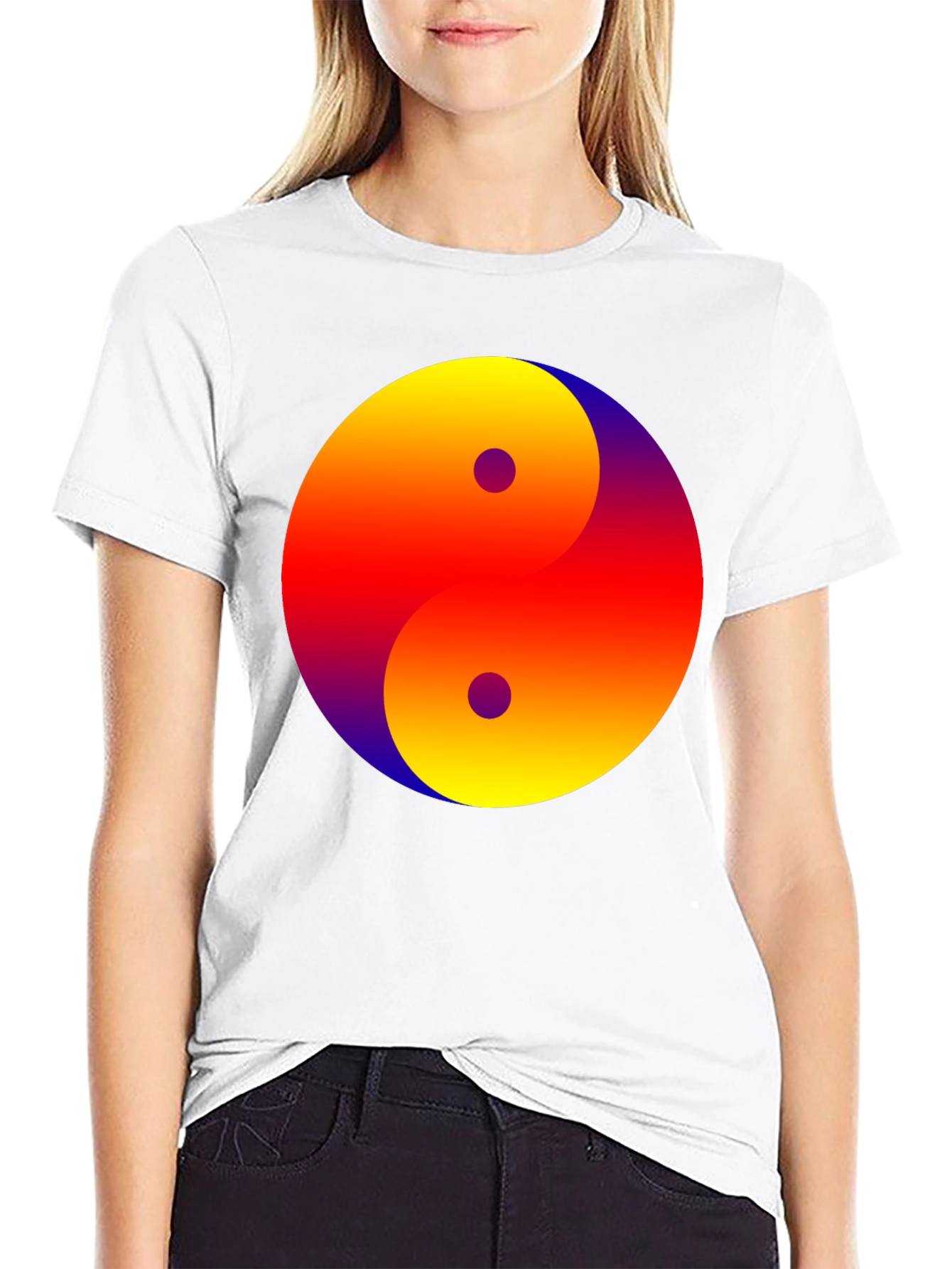 Yin Yang Gradient Tee