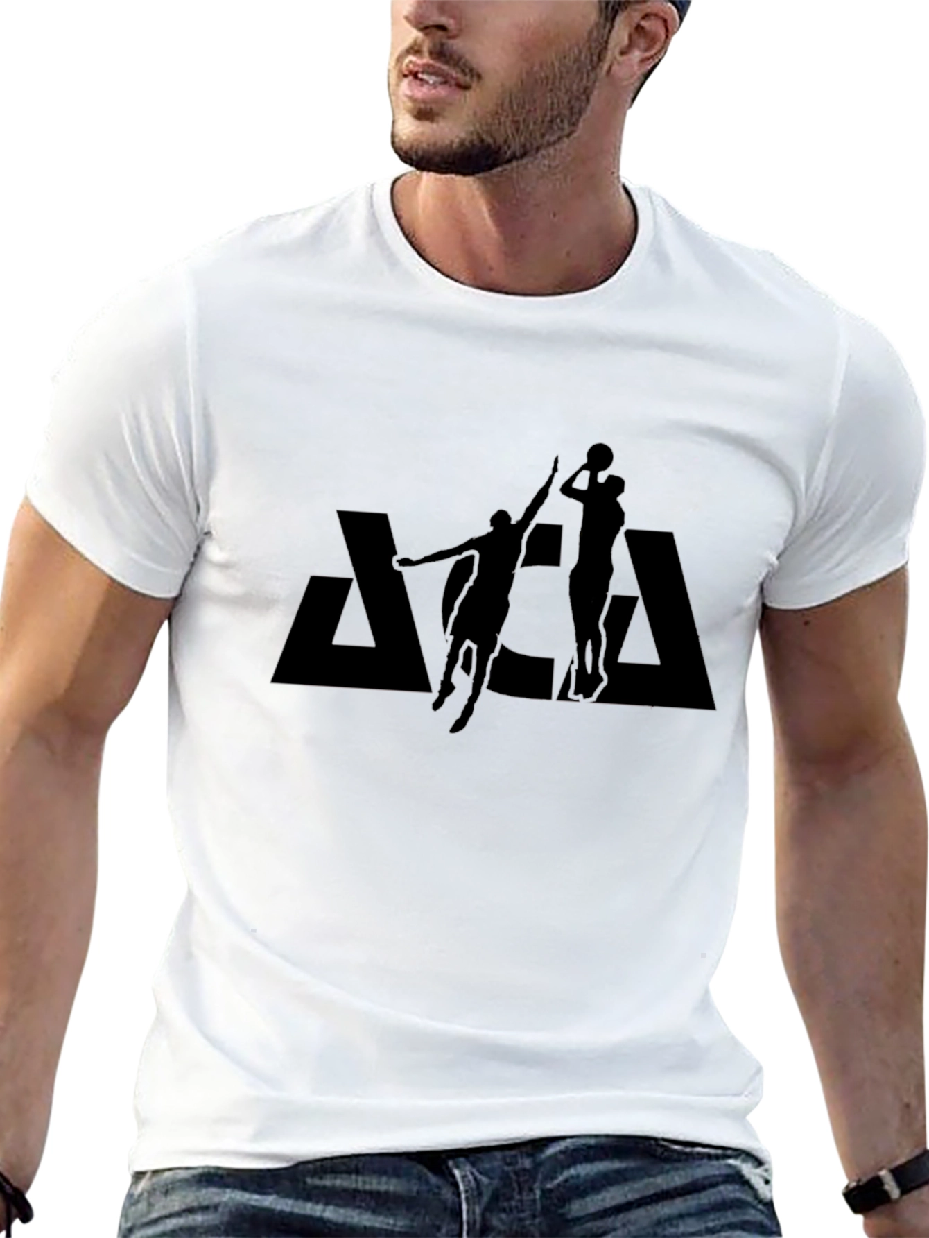 Basketball Silhouette Black T-Shirt