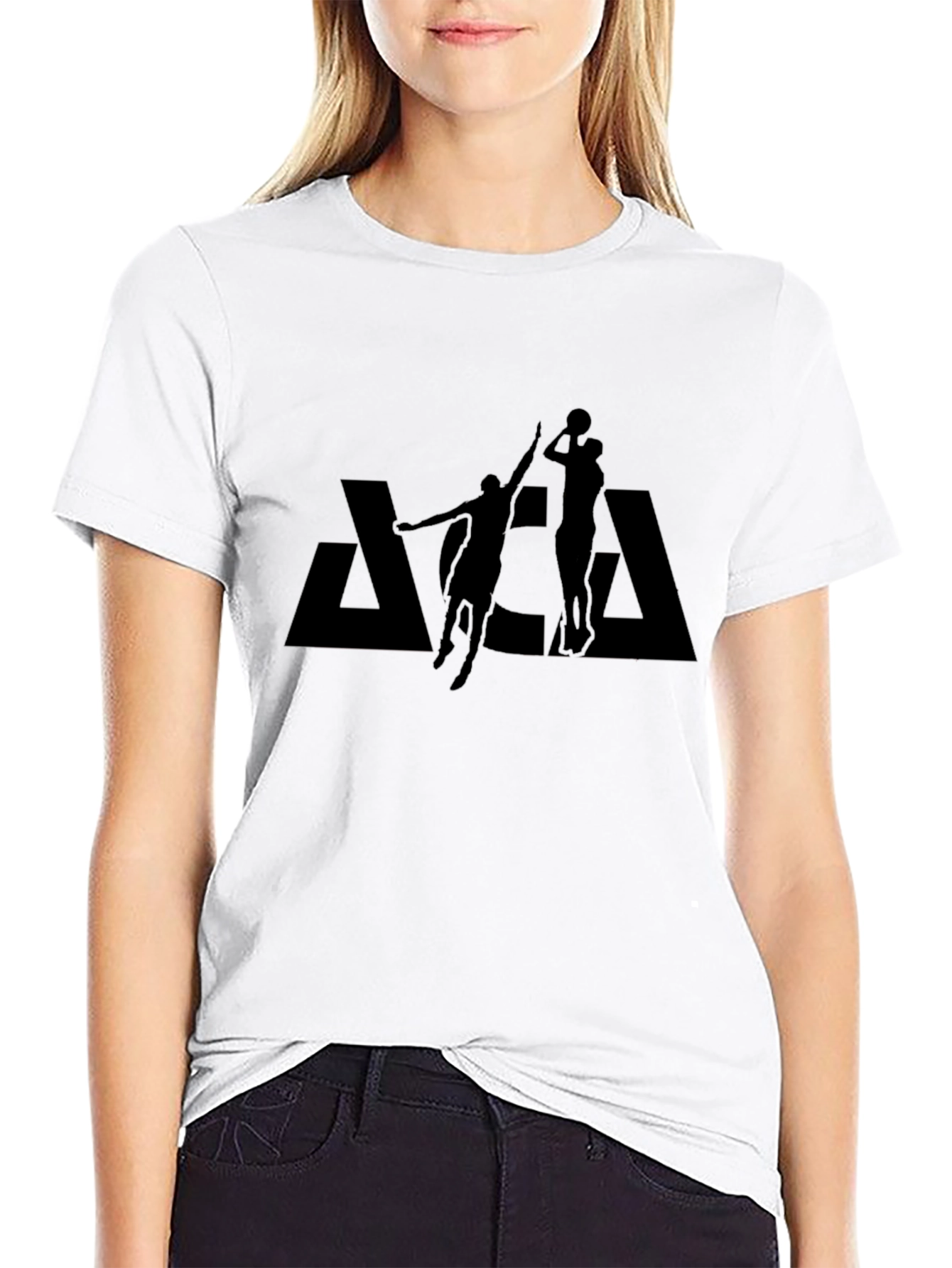 Basketball Silhouette Black T-Shirt