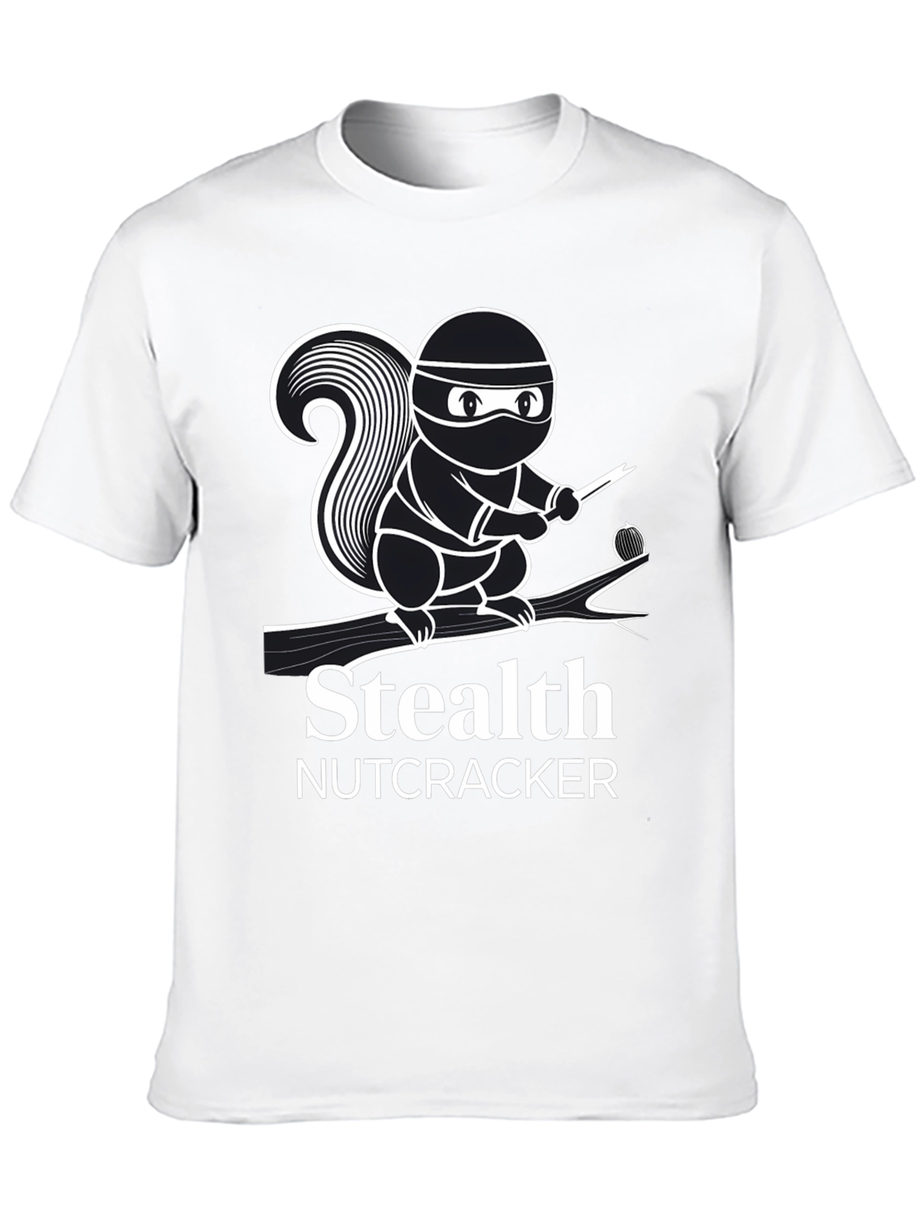Stealth Nutcracker T-Shirt - Ninja Squirrel Design