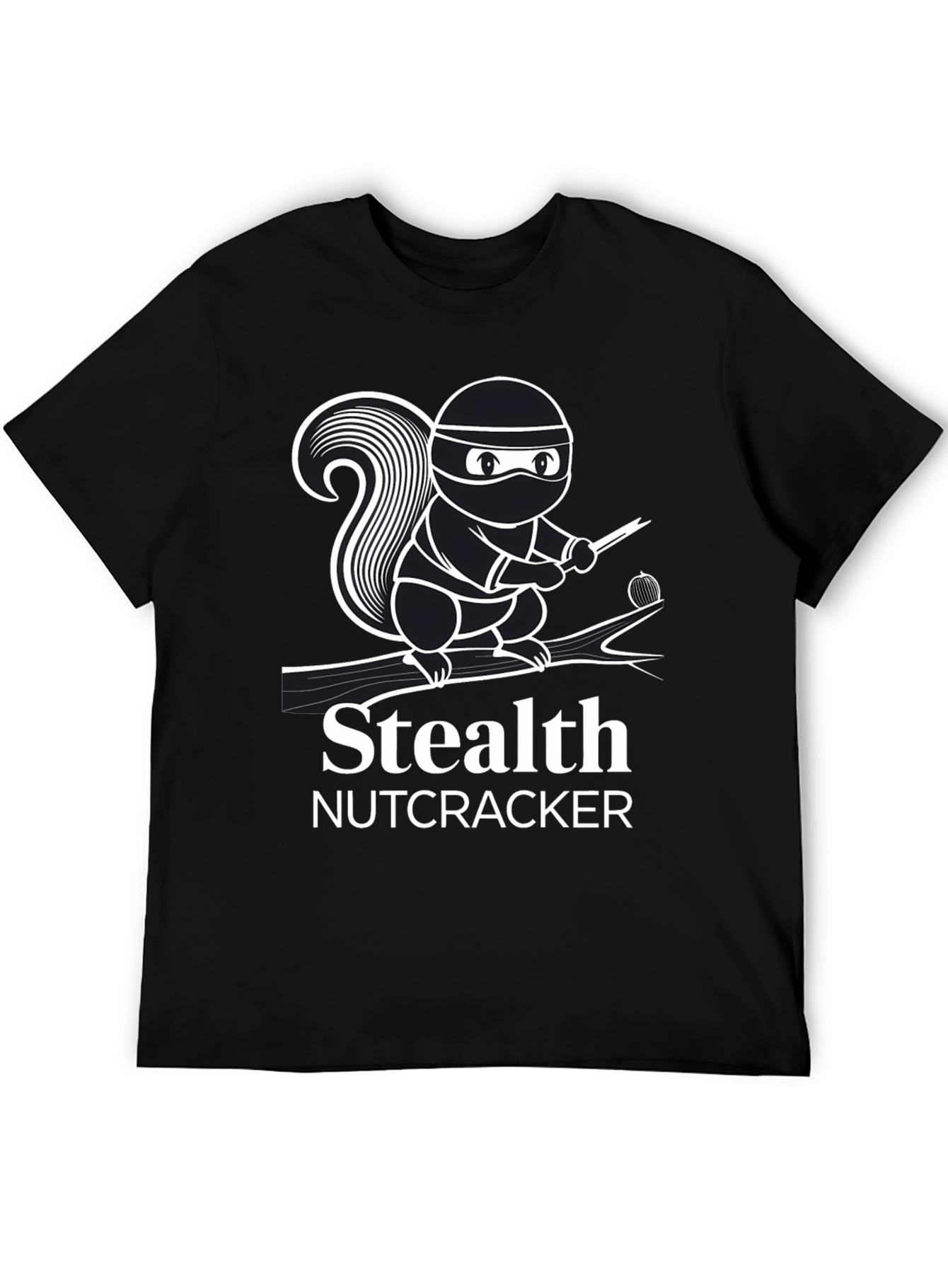 Stealth Nutcracker T-Shirt - Ninja Squirrel Design
