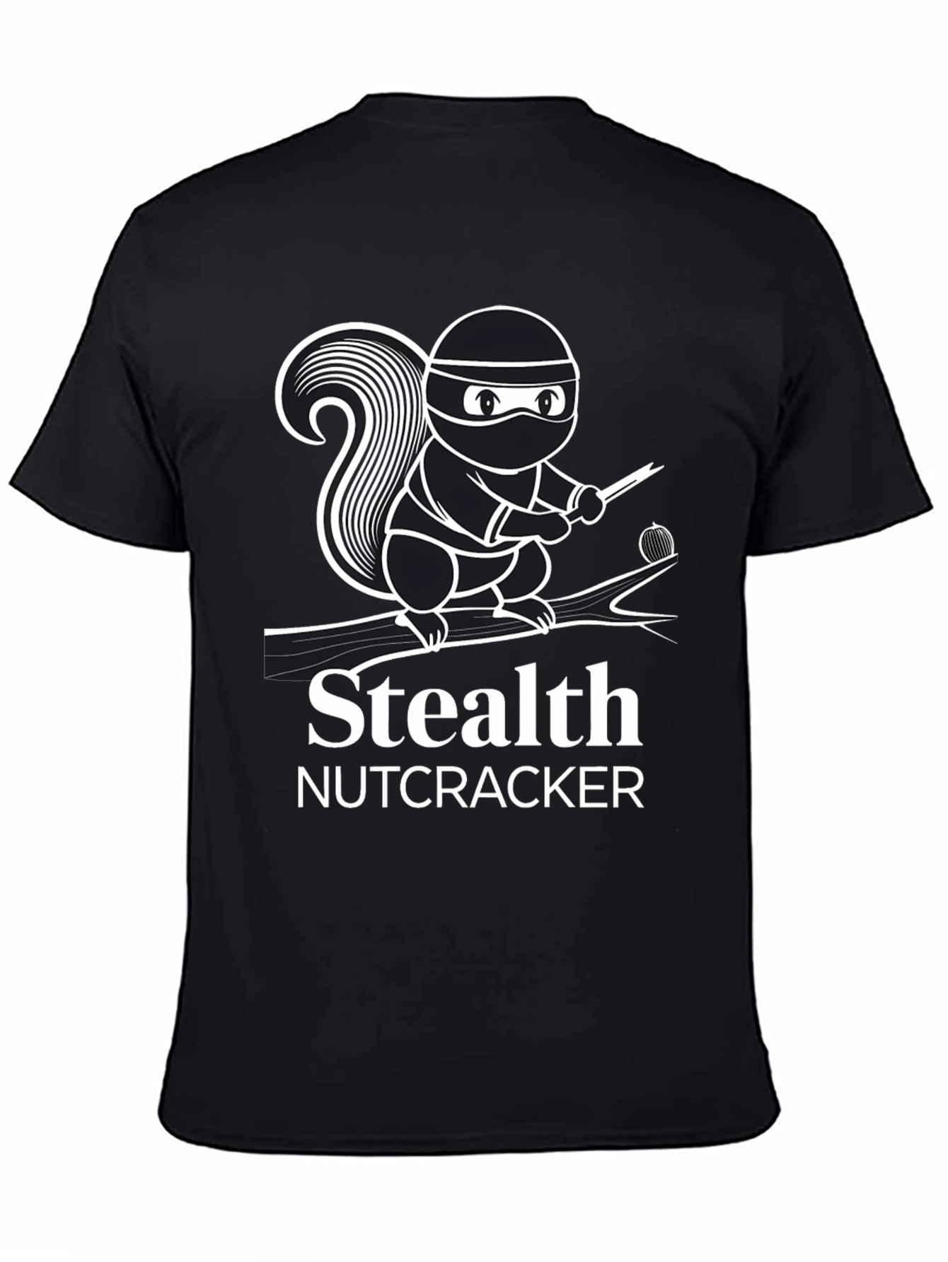 Stealth Nutcracker T-Shirt - Ninja Squirrel Design