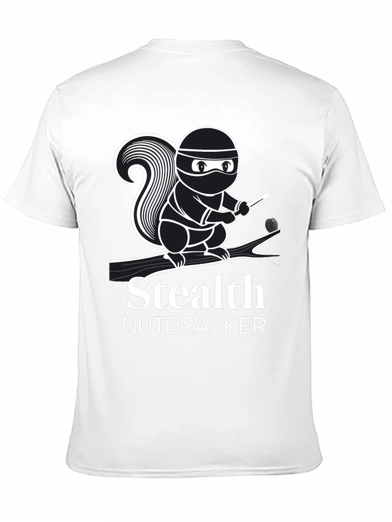 Stealth Nutcracker T-Shirt - Ninja Squirrel Design
