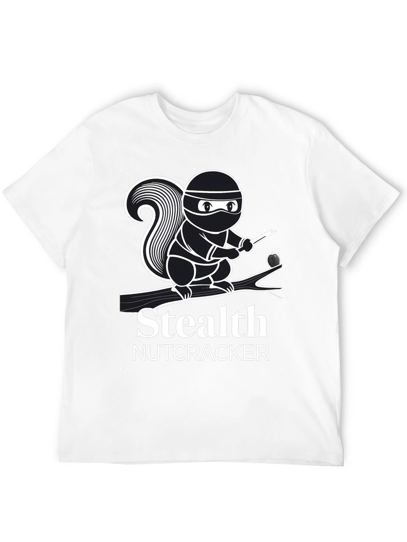 Stealth Nutcracker T-Shirt - Ninja Squirrel Design