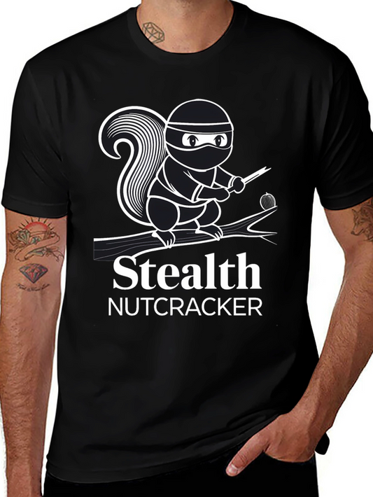Stealth Nutcracker T-Shirt - Ninja Squirrel Design