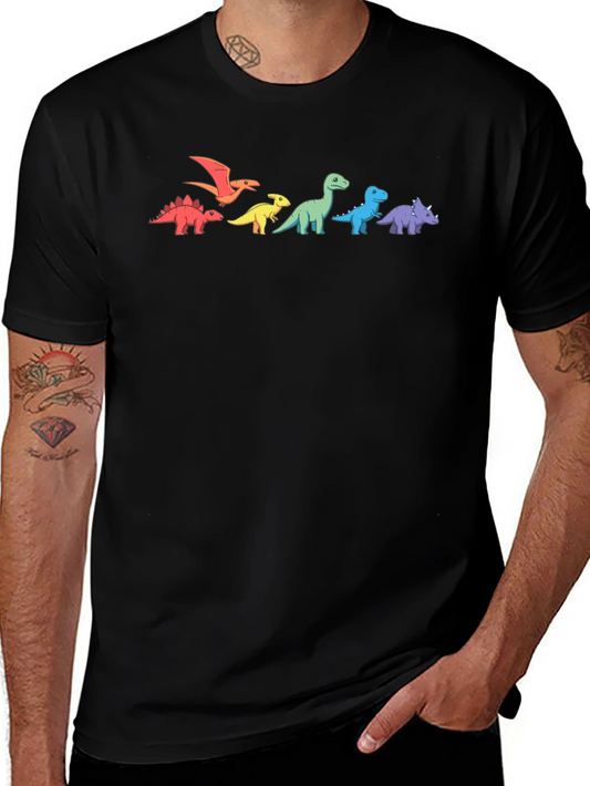 Dinosaur Graphic T-Shirt - Fun Colorful Dino Design