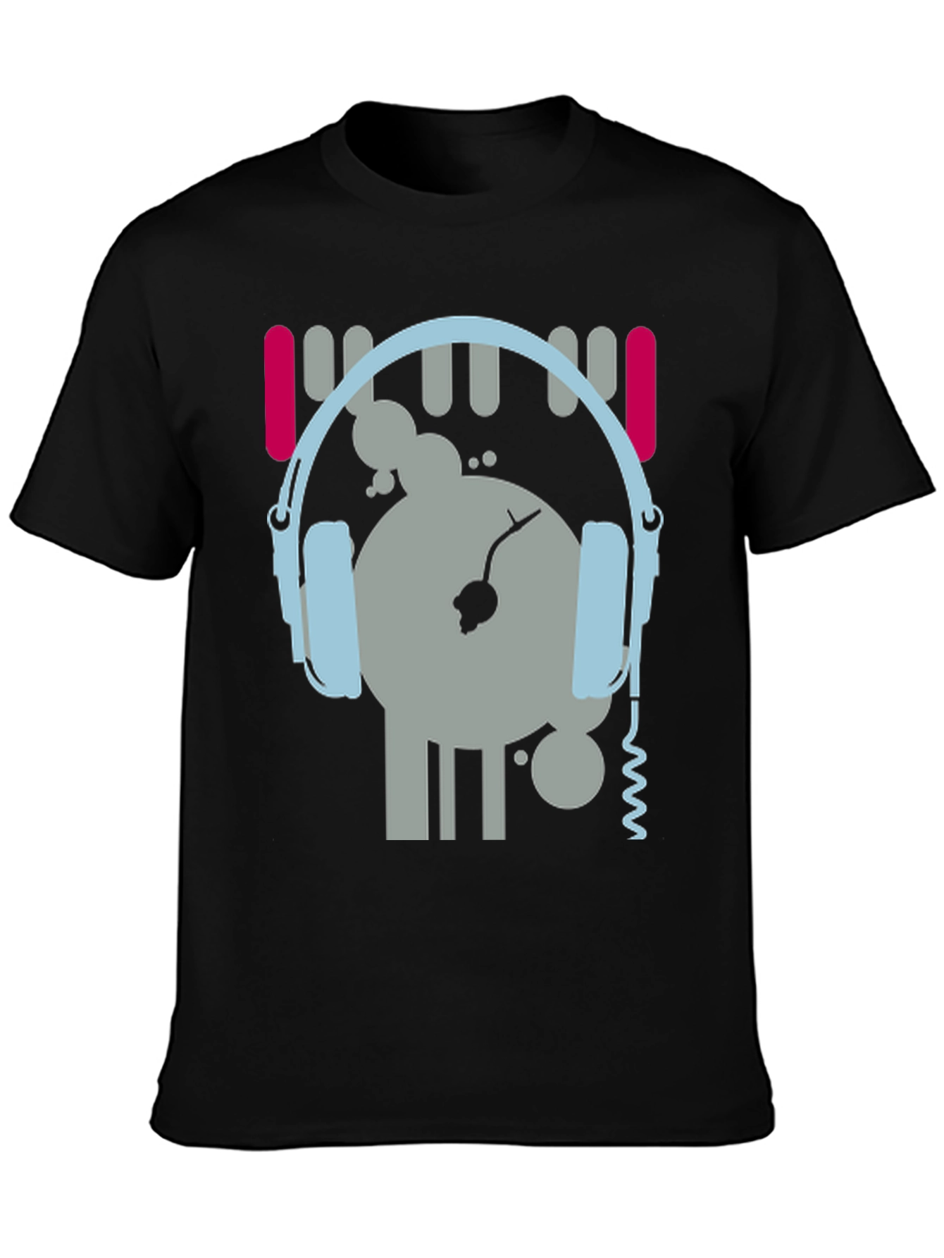 DJ Graphic Tee - Music Lovers Black T-Shirt