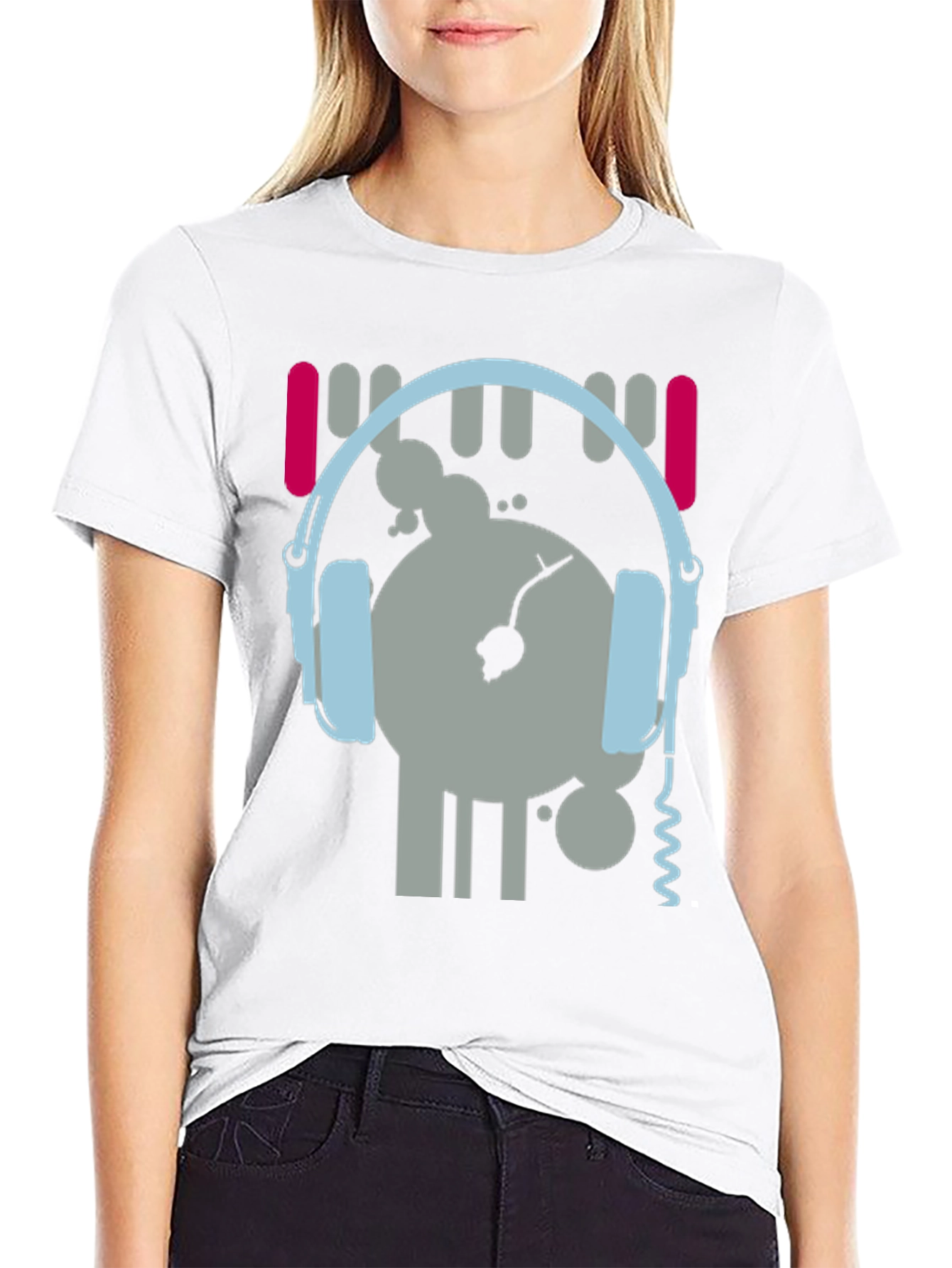 DJ Graphic Tee - Music Lovers Black T-Shirt