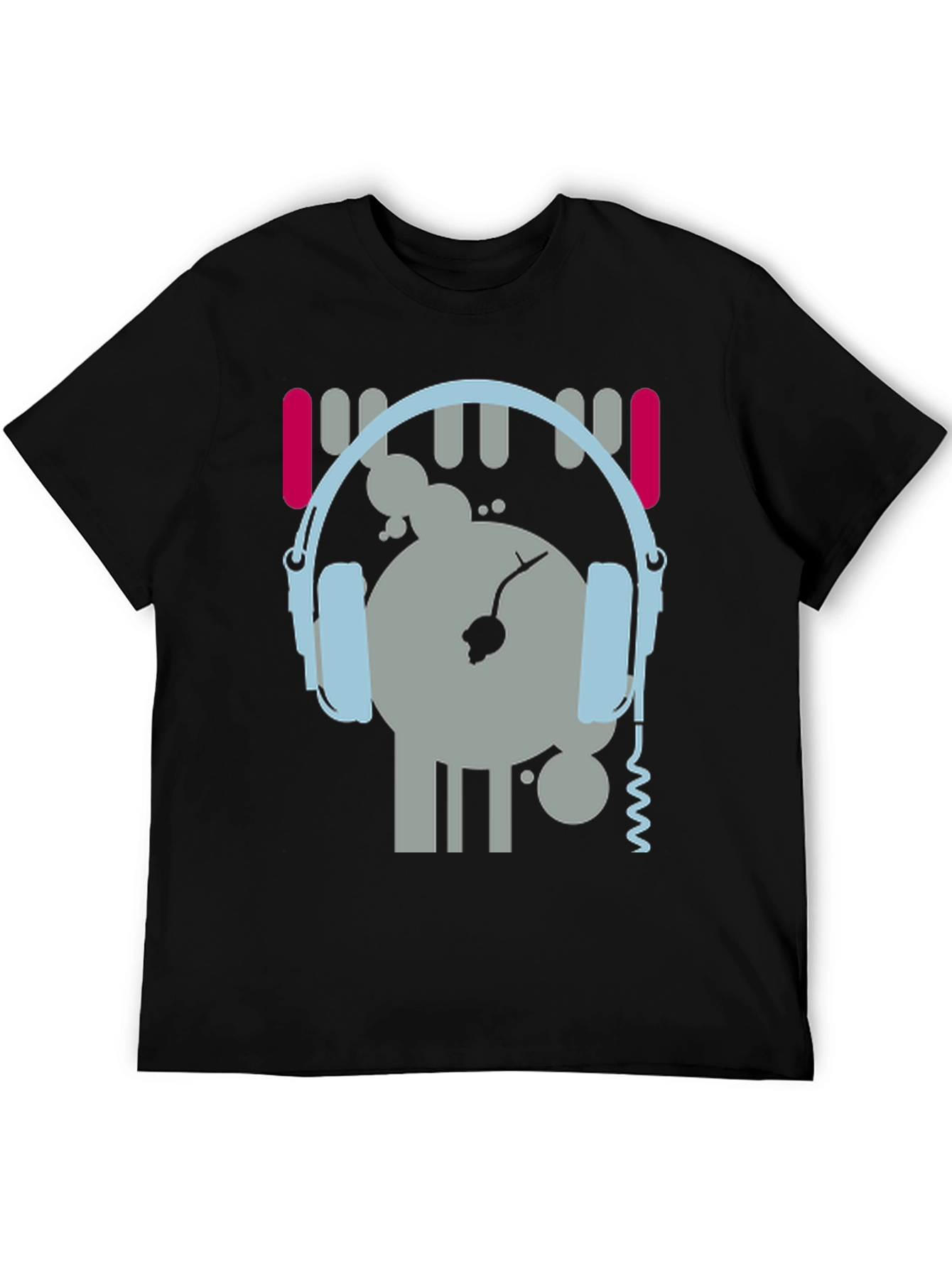 DJ Graphic Tee - Music Lovers Black T-Shirt