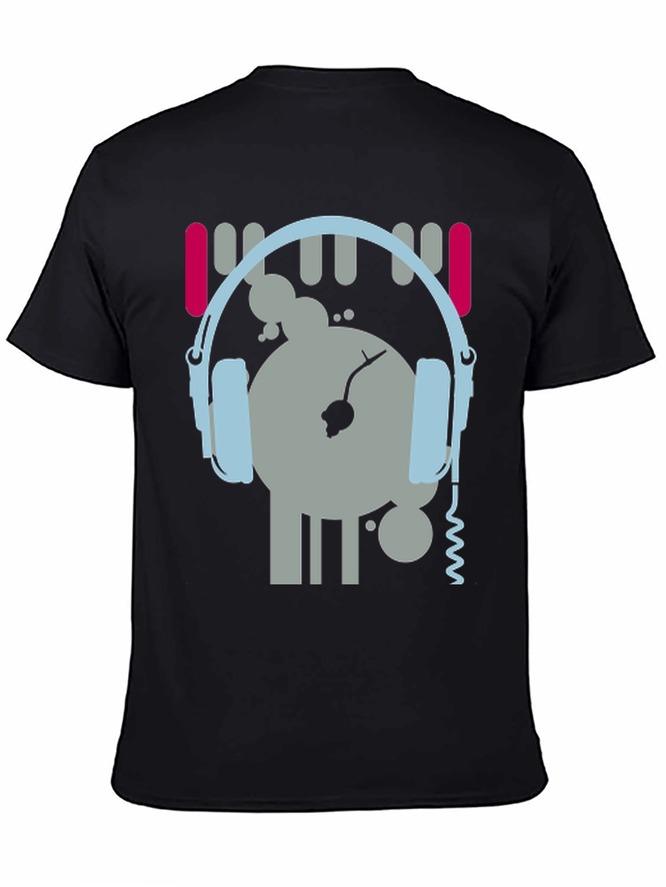 DJ Graphic Tee - Music Lovers Black T-Shirt