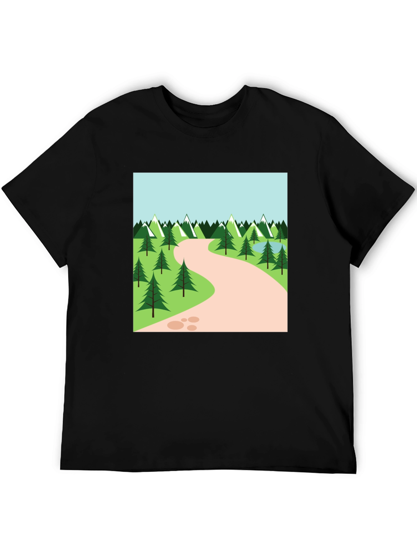 Nature Trail Graphic Tee - Black