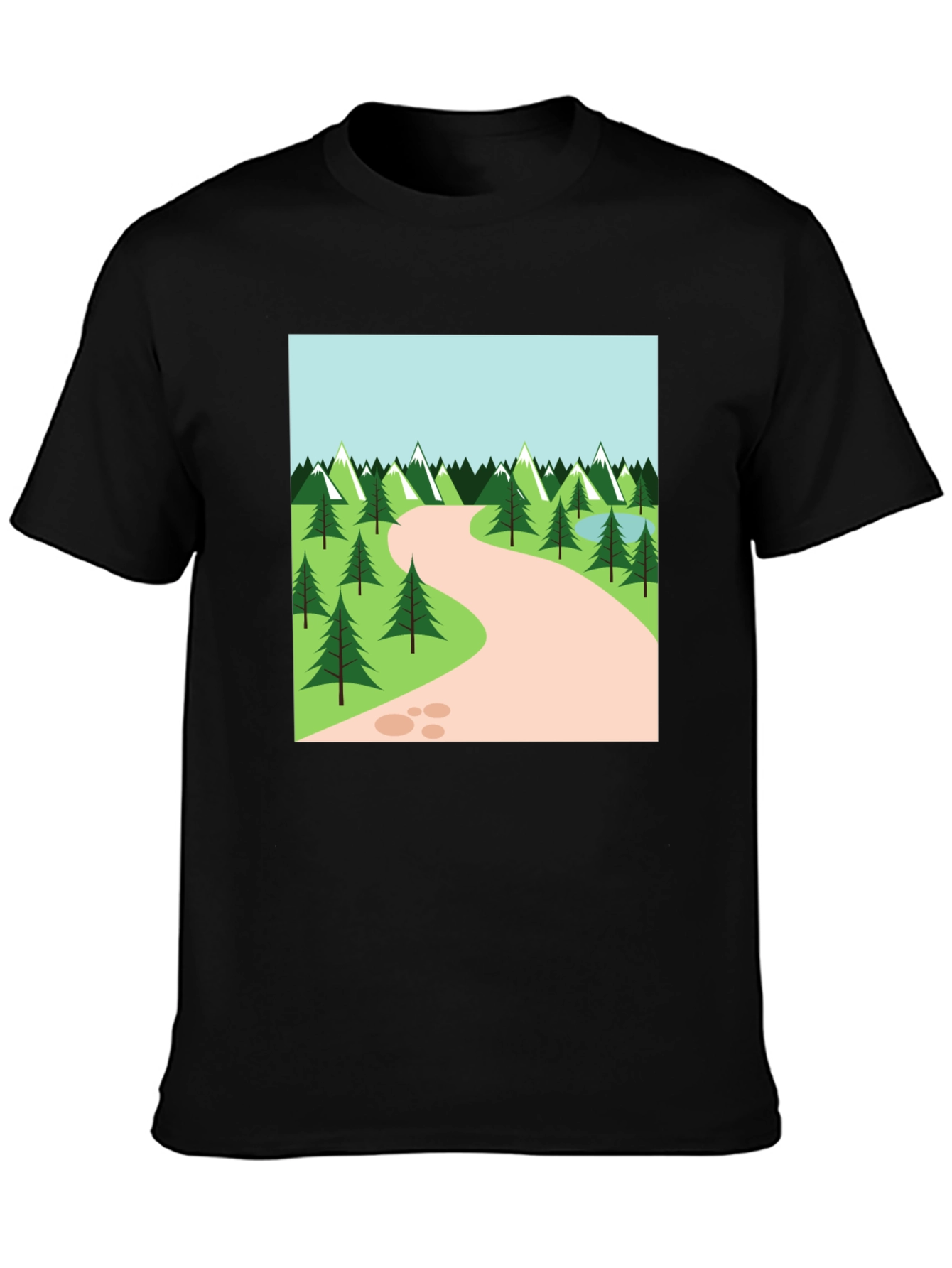 Nature Trail Graphic Tee - Black
