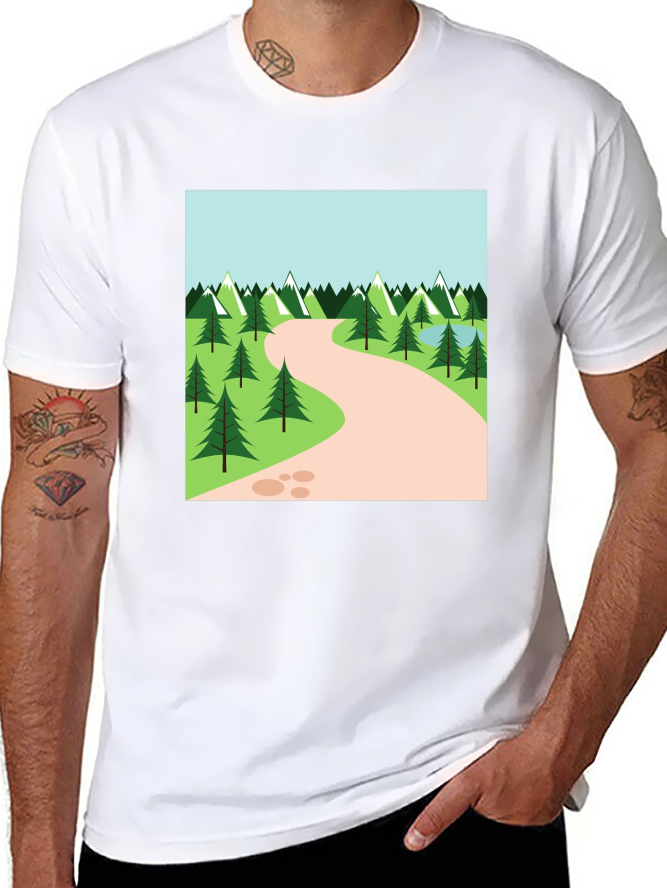 Nature Trail Graphic Tee - Black
