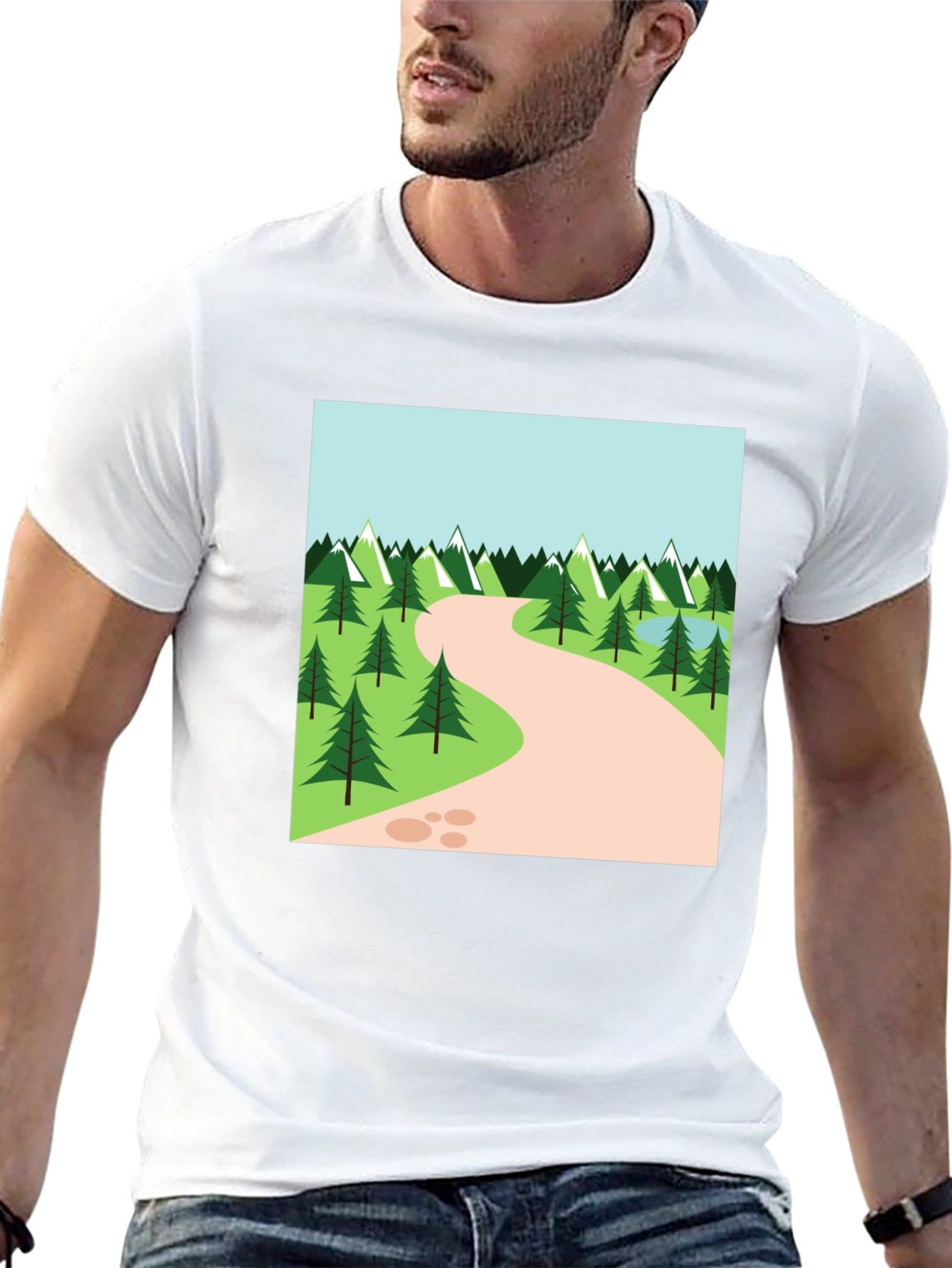 Nature Trail Graphic Tee - Black