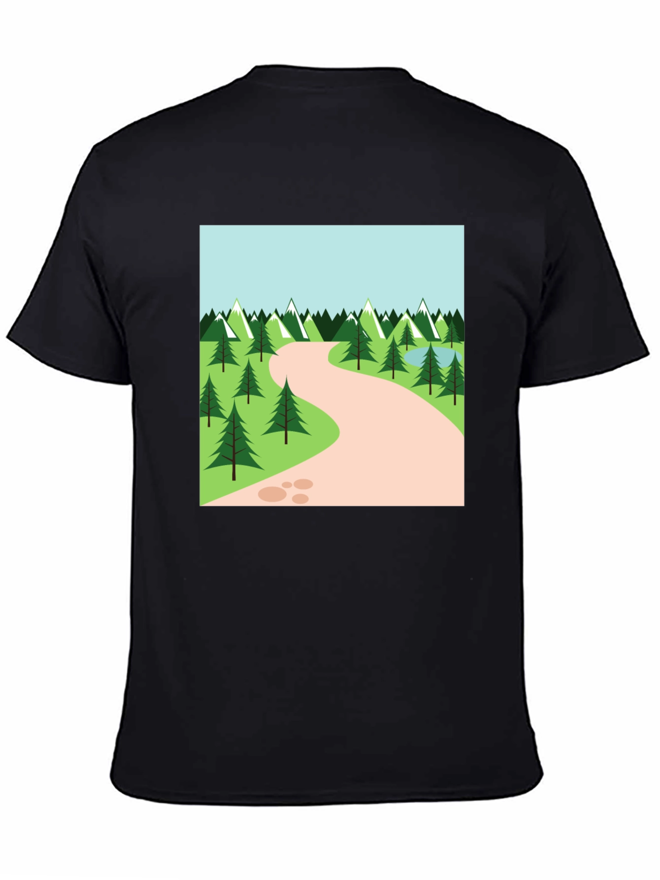 Nature Trail Graphic Tee - Black