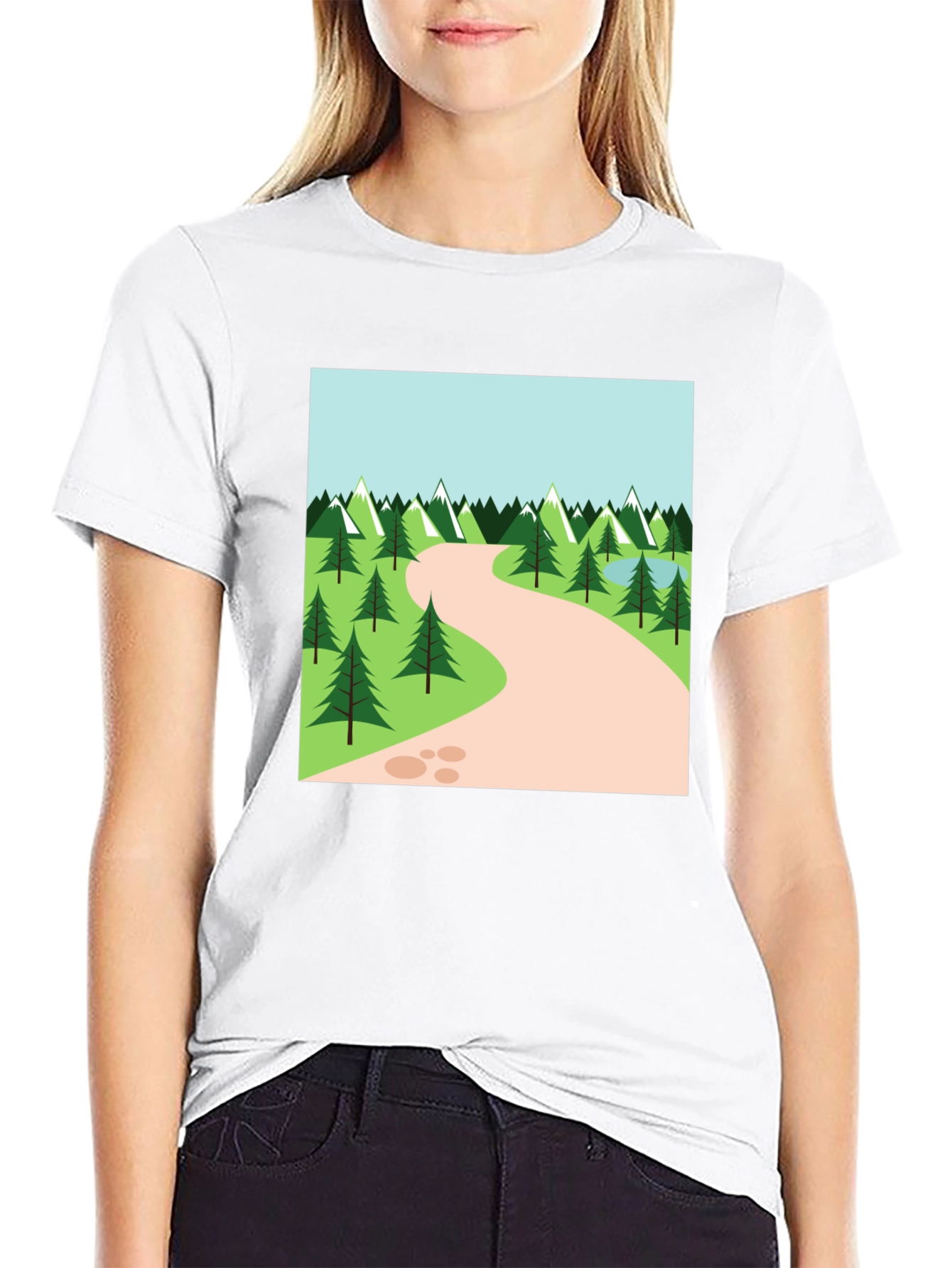 Nature Trail Graphic Tee - Black
