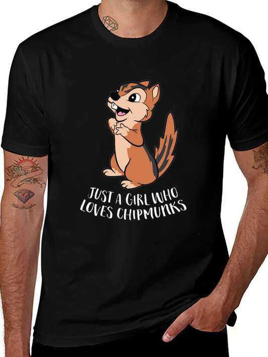 Chipmunk Lovers T-Shirt - Cute Cartoon Design