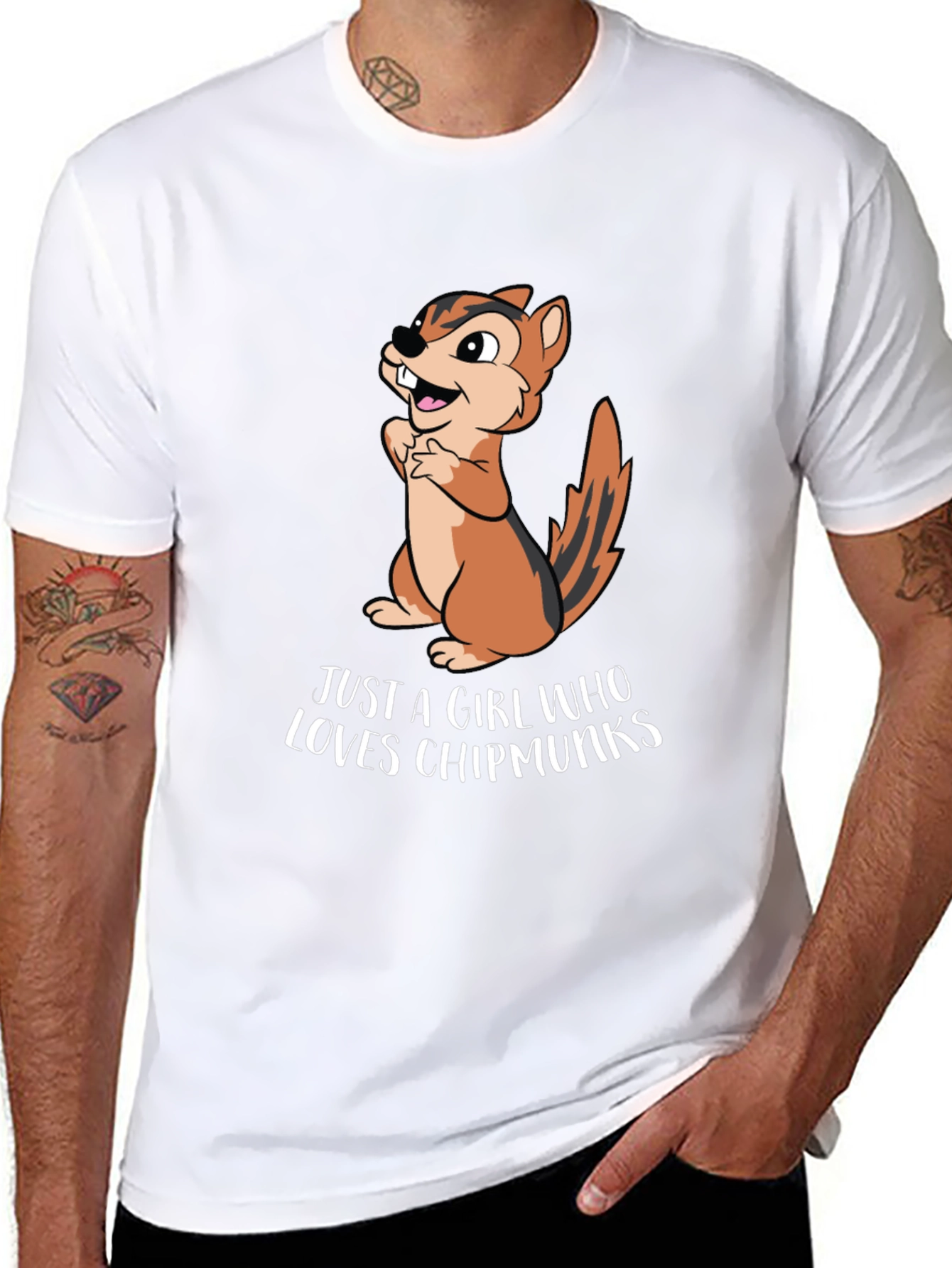 Chipmunk Lovers T-Shirt - Cute Cartoon Design