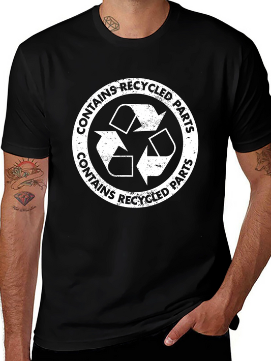 Recycled Parts Graphic Tee - Eco-Conscious T-Shirt