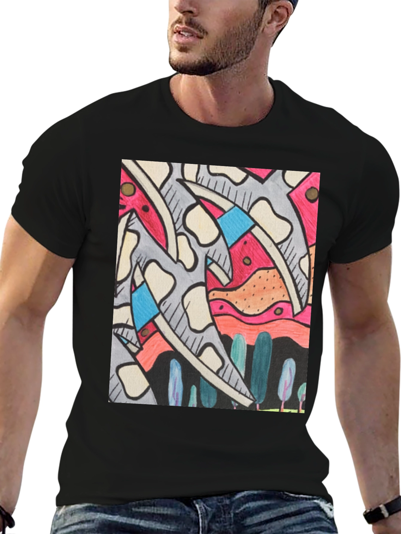 Abstract Art Mens Graphic Tee