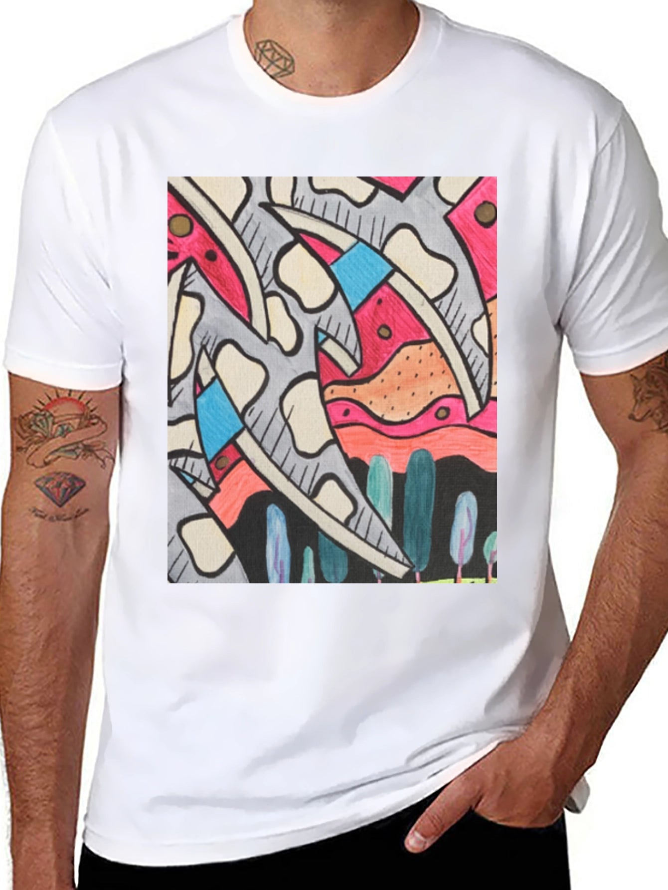 Abstract Art Mens Graphic Tee