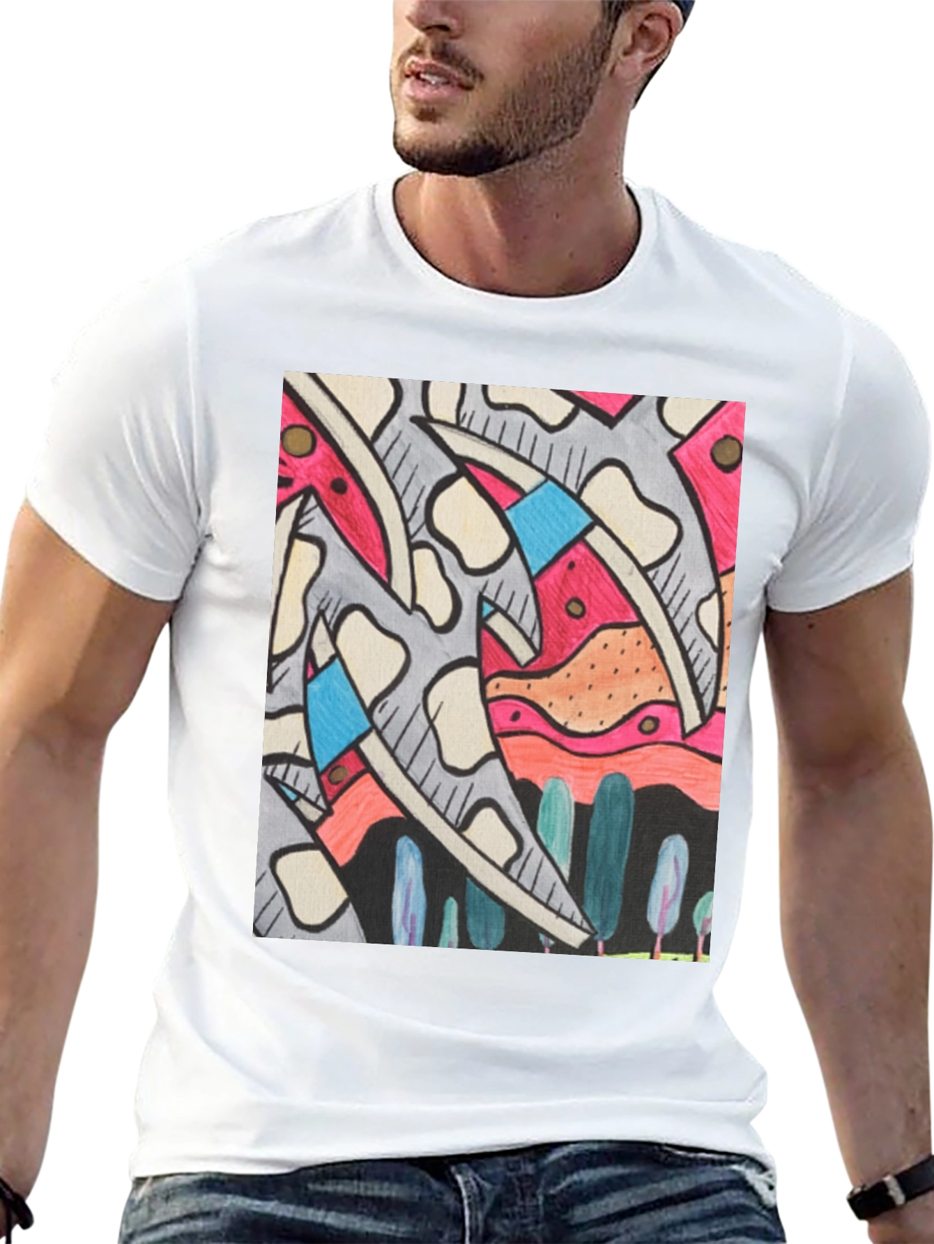 Abstract Art Mens Graphic Tee