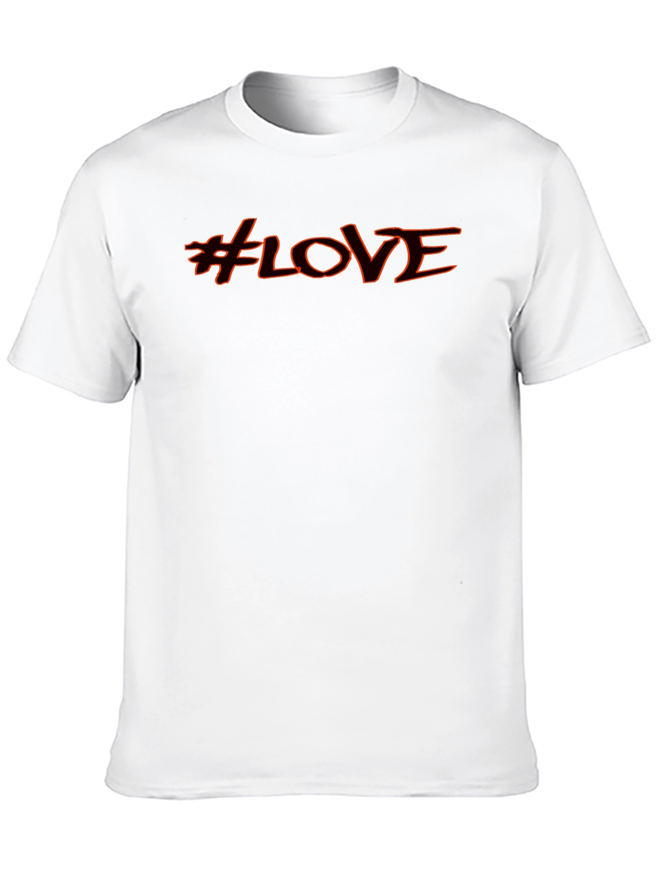 #LOVE Graphic T-Shirt - Casual Black Tee