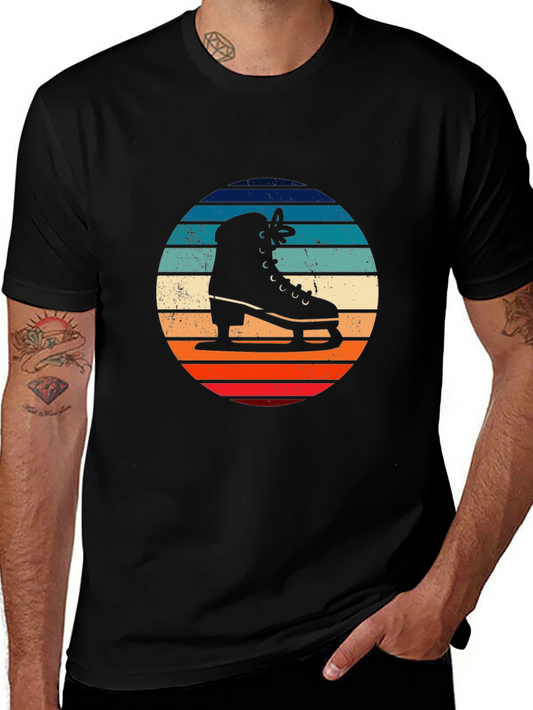 Vintage Style Ice Skate Graphic Tee