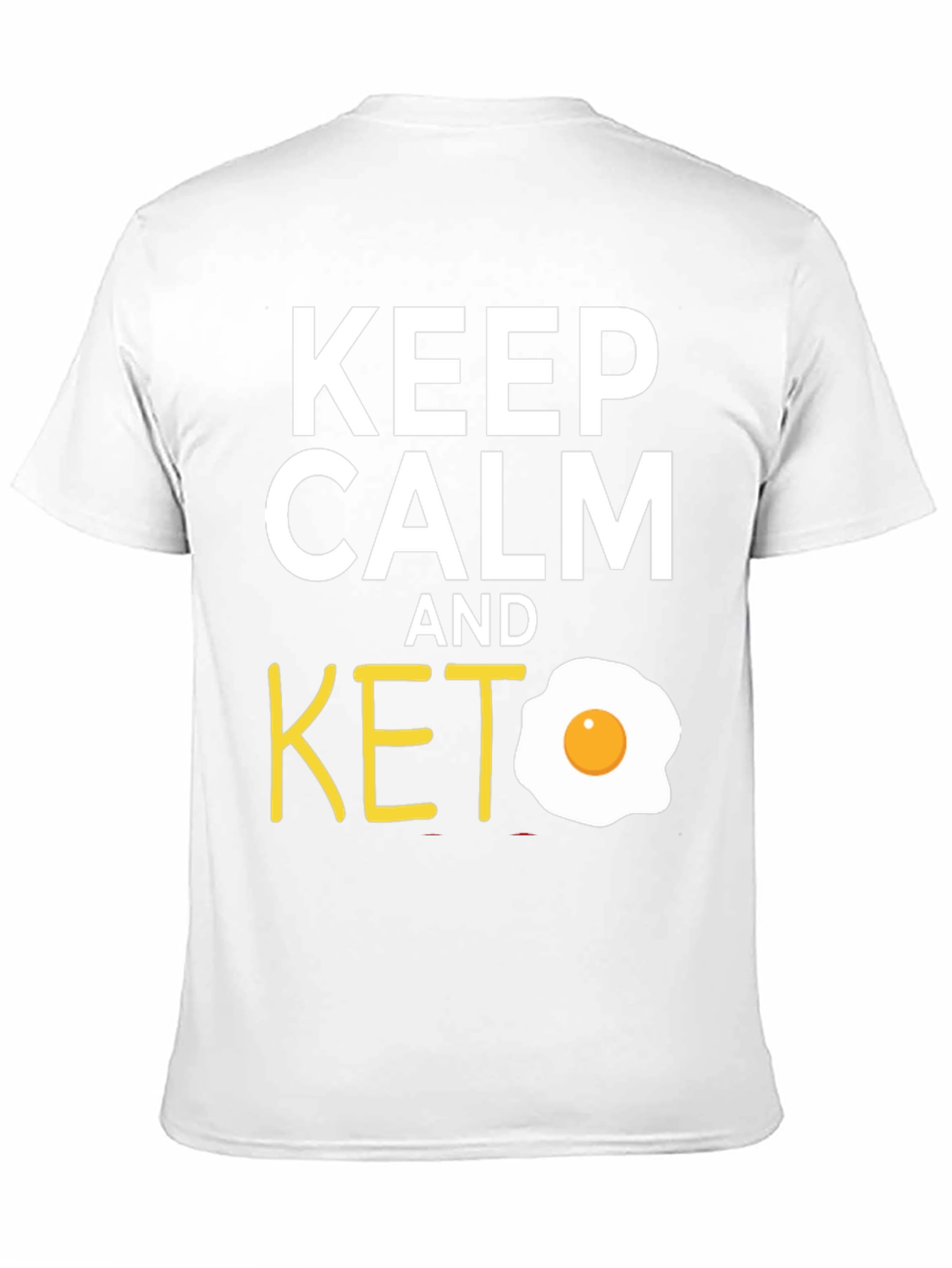 Keep Calm and Keto T-Shirt with Egg Graphic