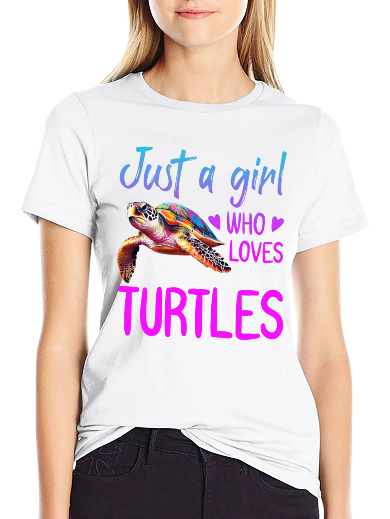 Just a Girl Who Loves Turtles T-Shirt