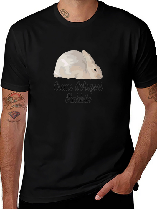 Creme dArgent Rabbit Graphic T-Shirt