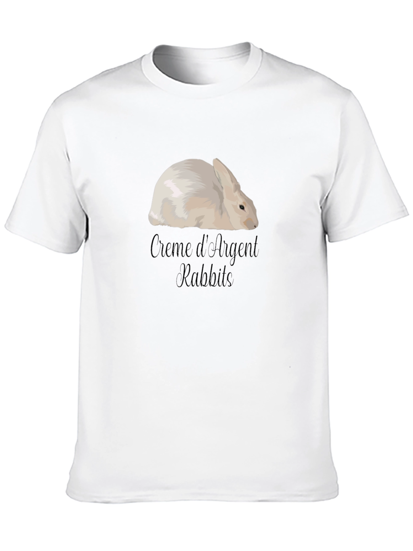 Creme dArgent Rabbit Graphic T-Shirt