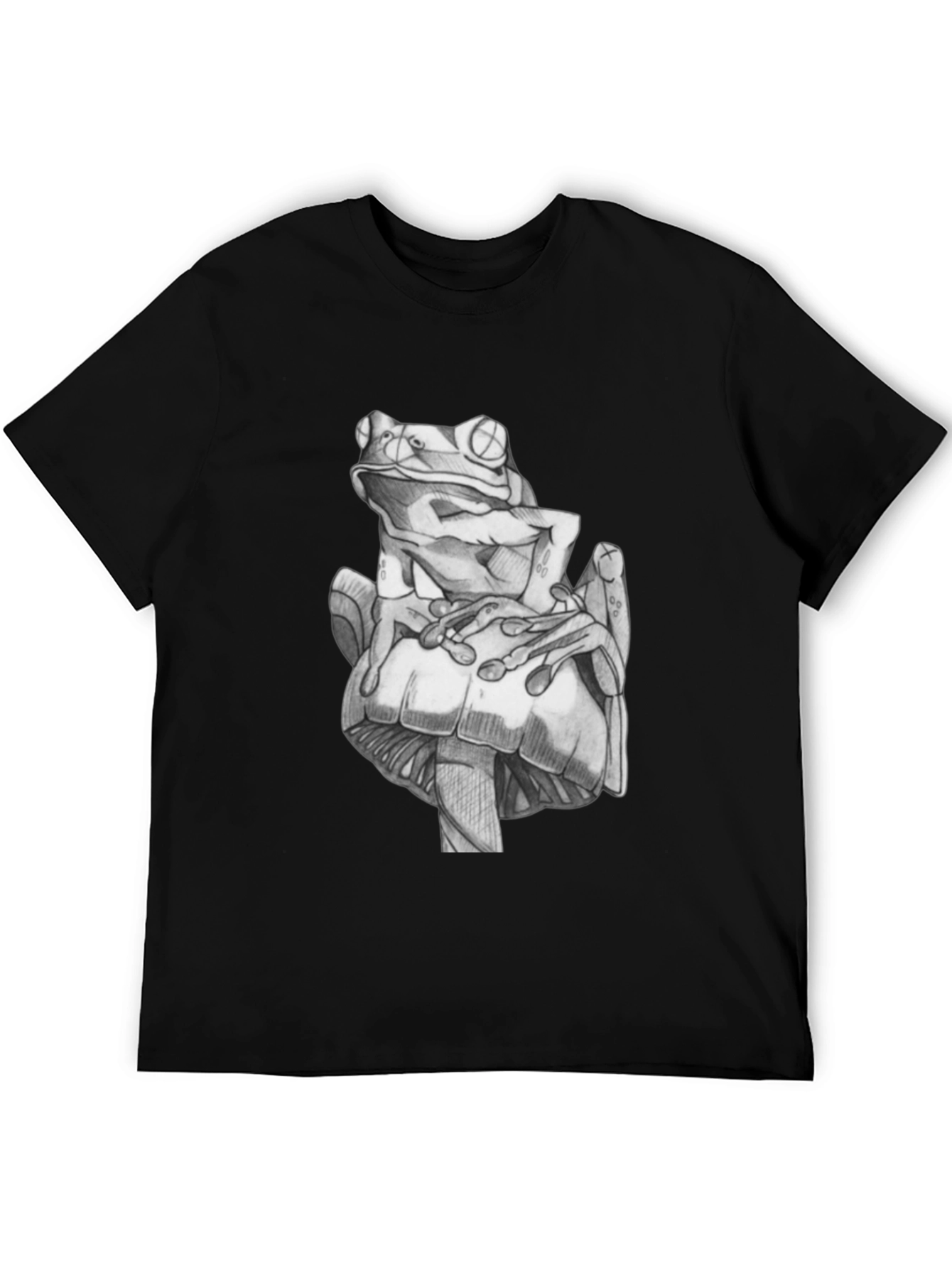 Frog & Mushroom Graphic Tee - Unique Design