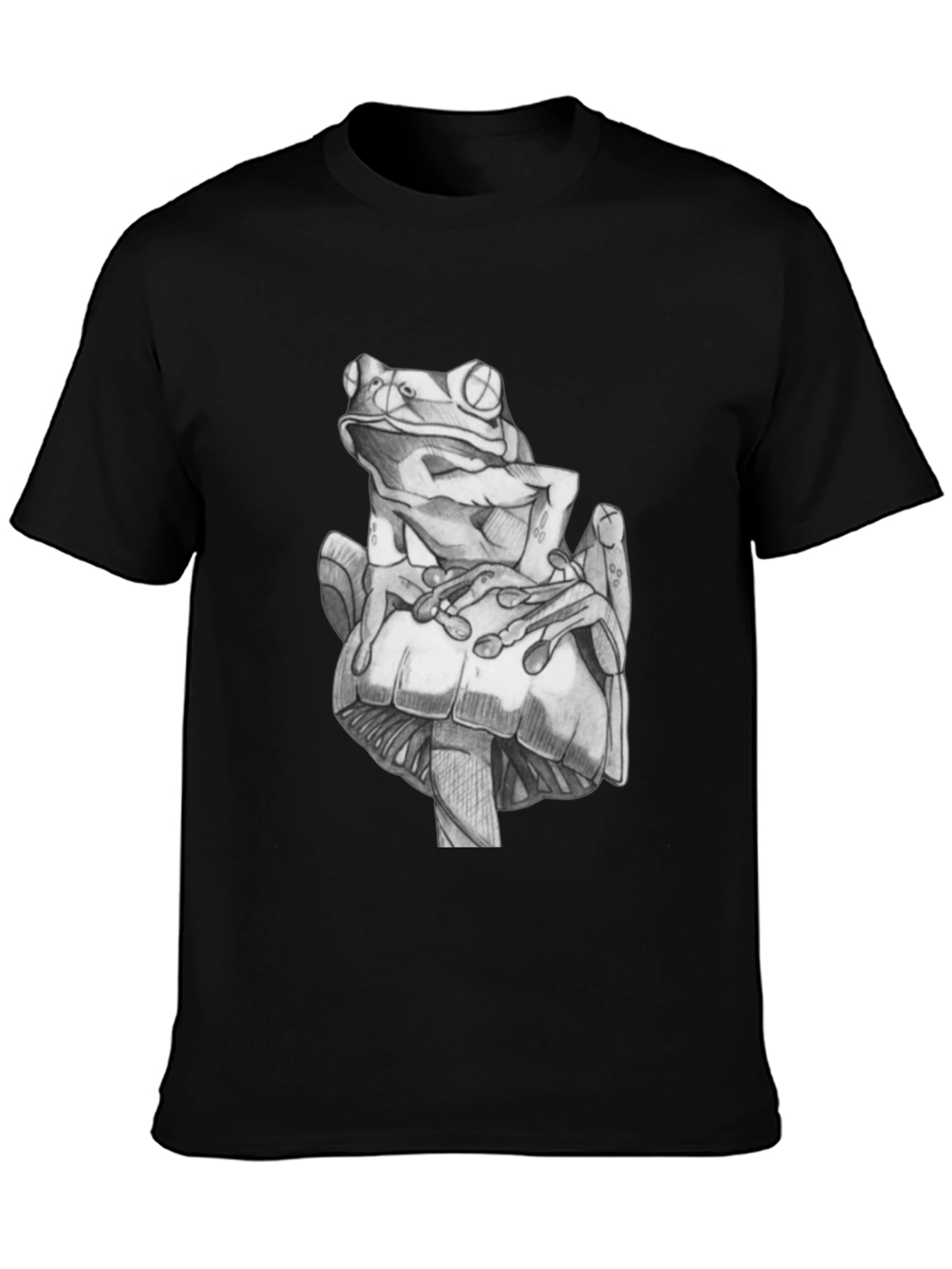 Frog & Mushroom Graphic Tee - Unique Design