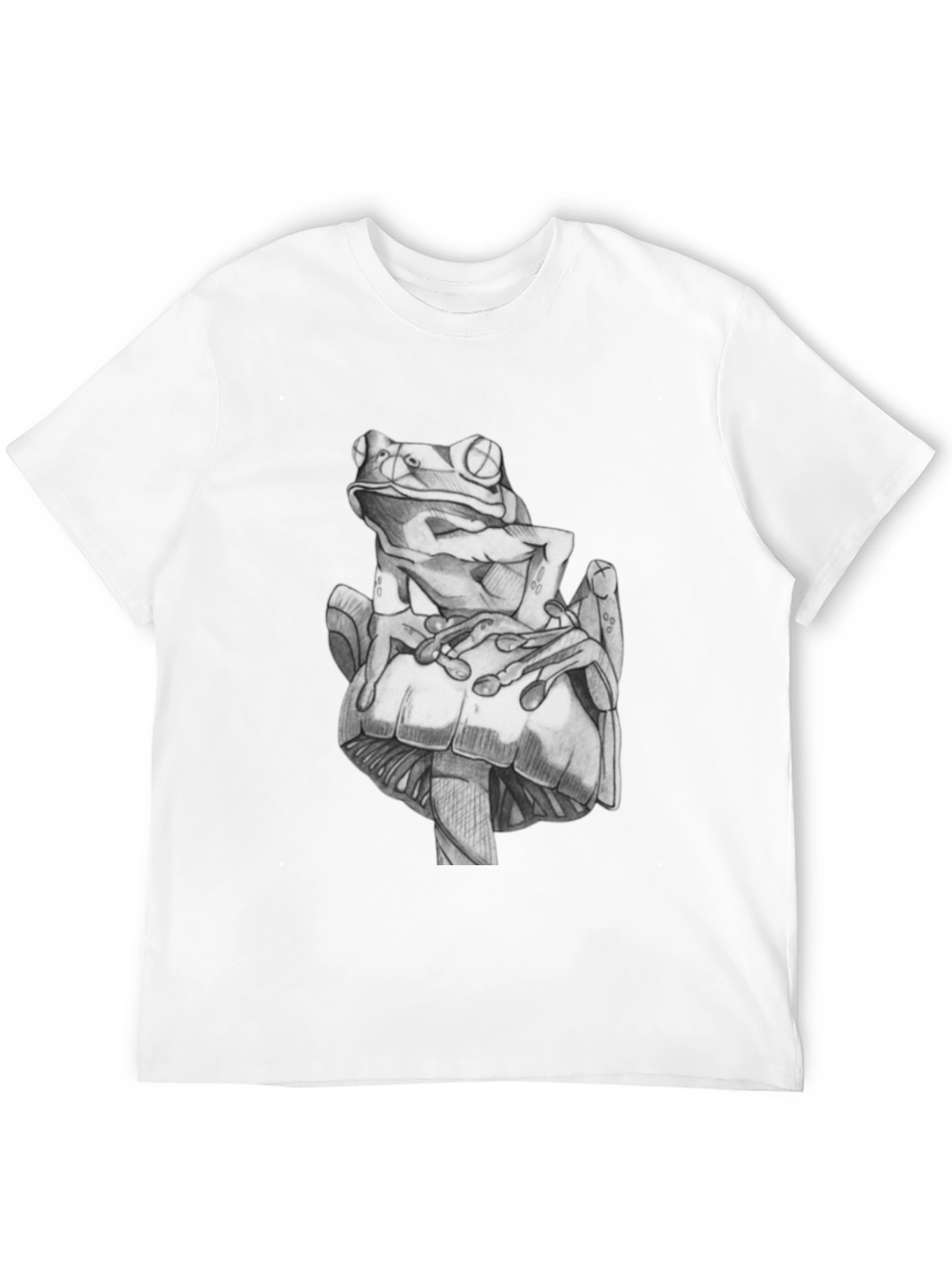 Frog & Mushroom Graphic Tee - Unique Design