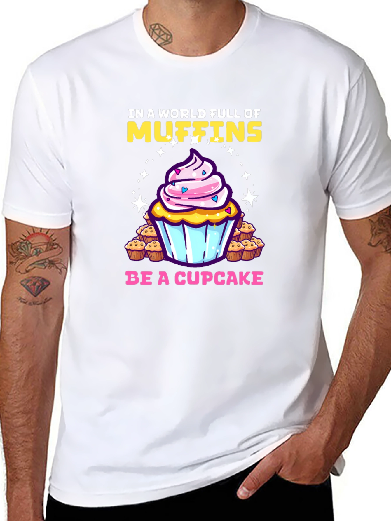 Muffin vs. Cupcake Graphic Tee