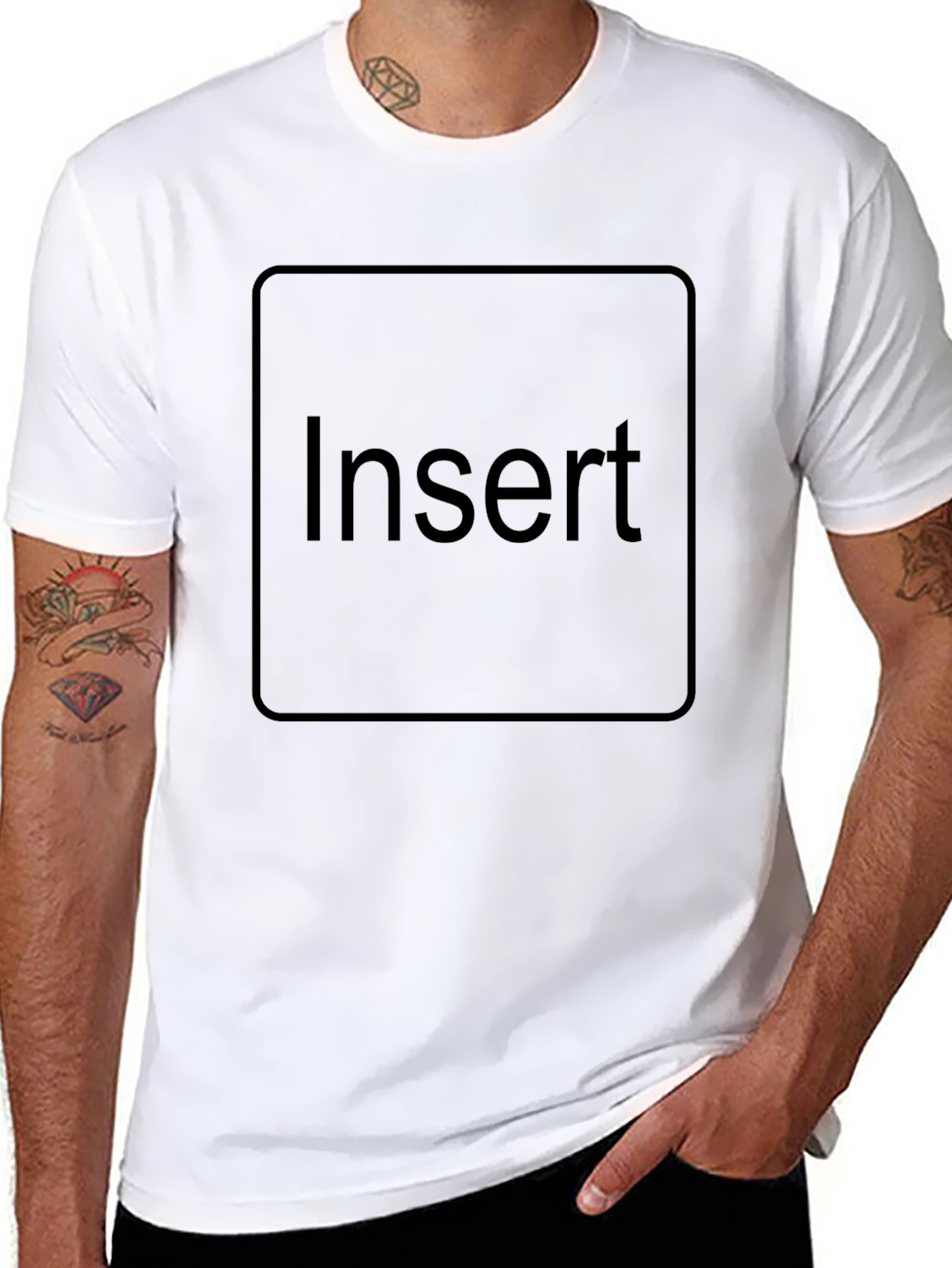 Insert Graphic Black T-Shirt