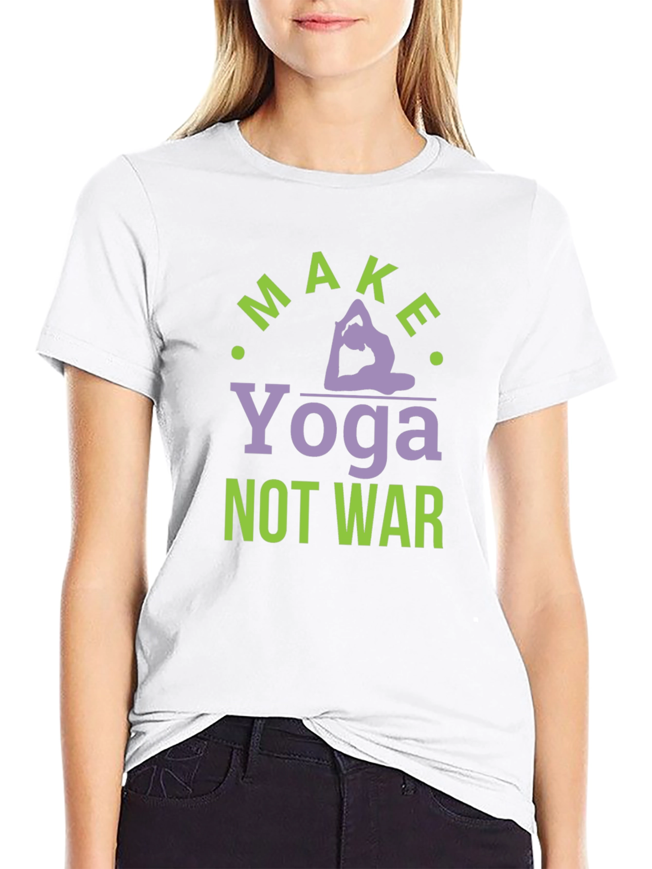 Make Yoga Not War Graphic T-Shirt
