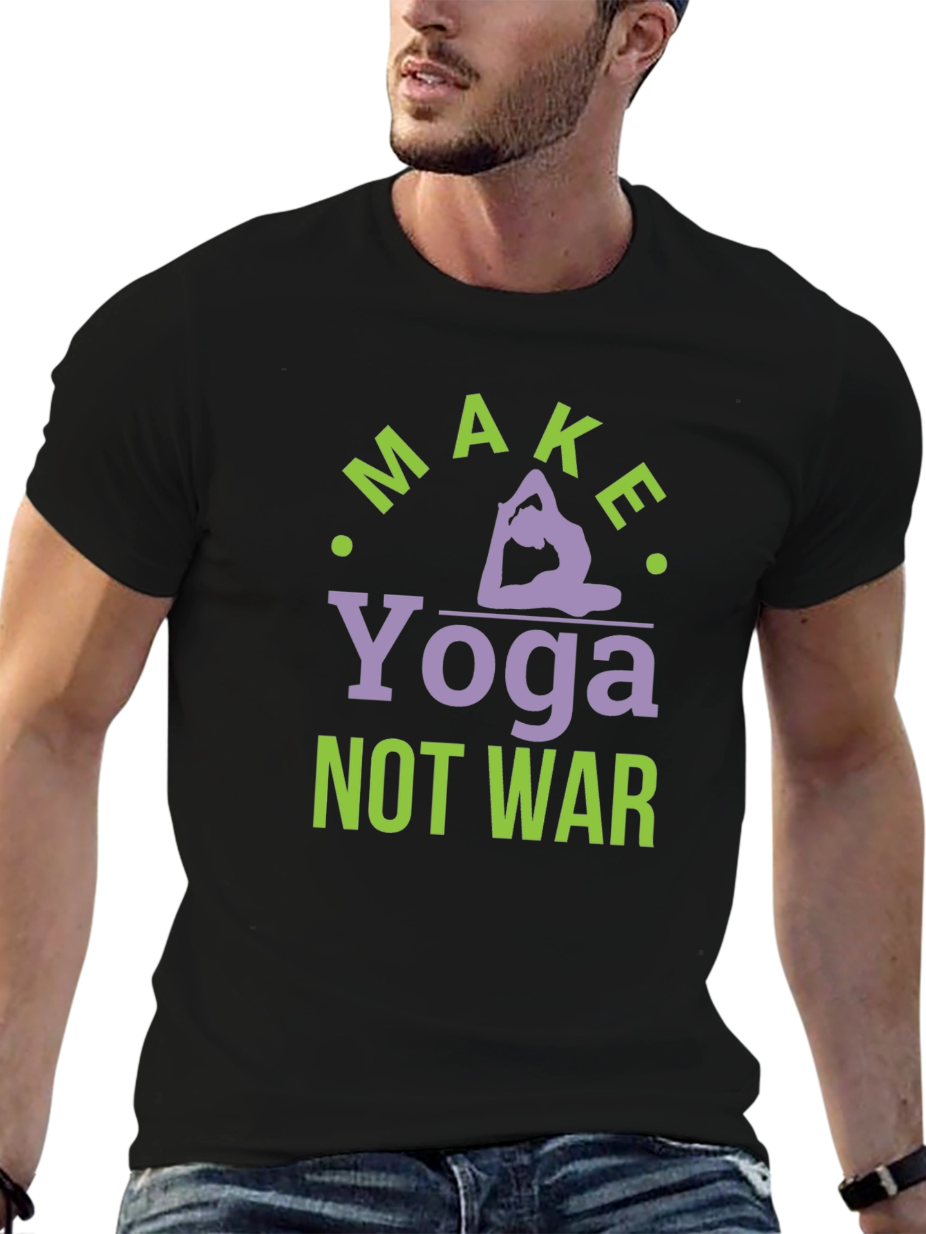 Make Yoga Not War Graphic T-Shirt