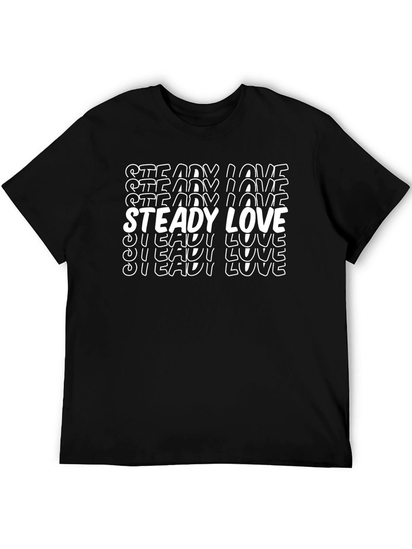 Steady Love Black T-Shirt
