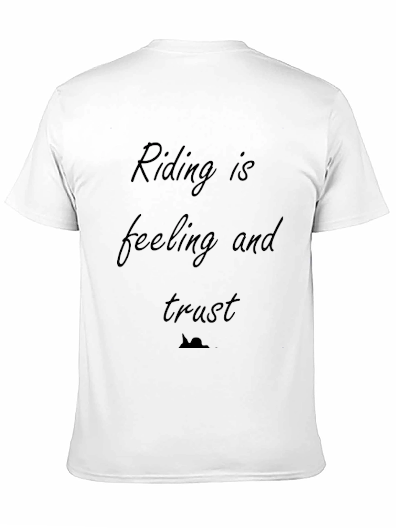 Riding Is Feeling and Trust Black T-Shirt