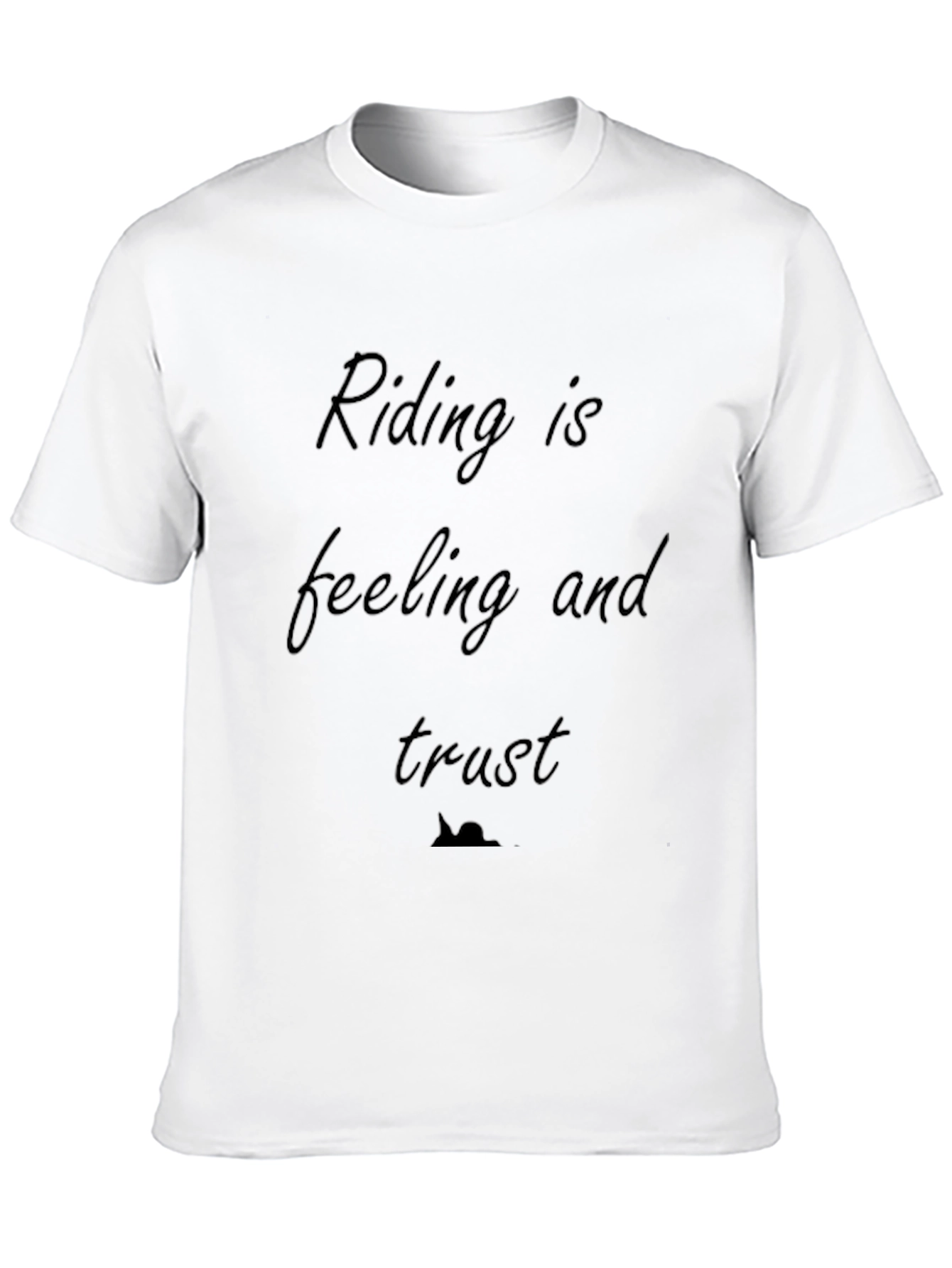 Riding Is Feeling and Trust Black T-Shirt
