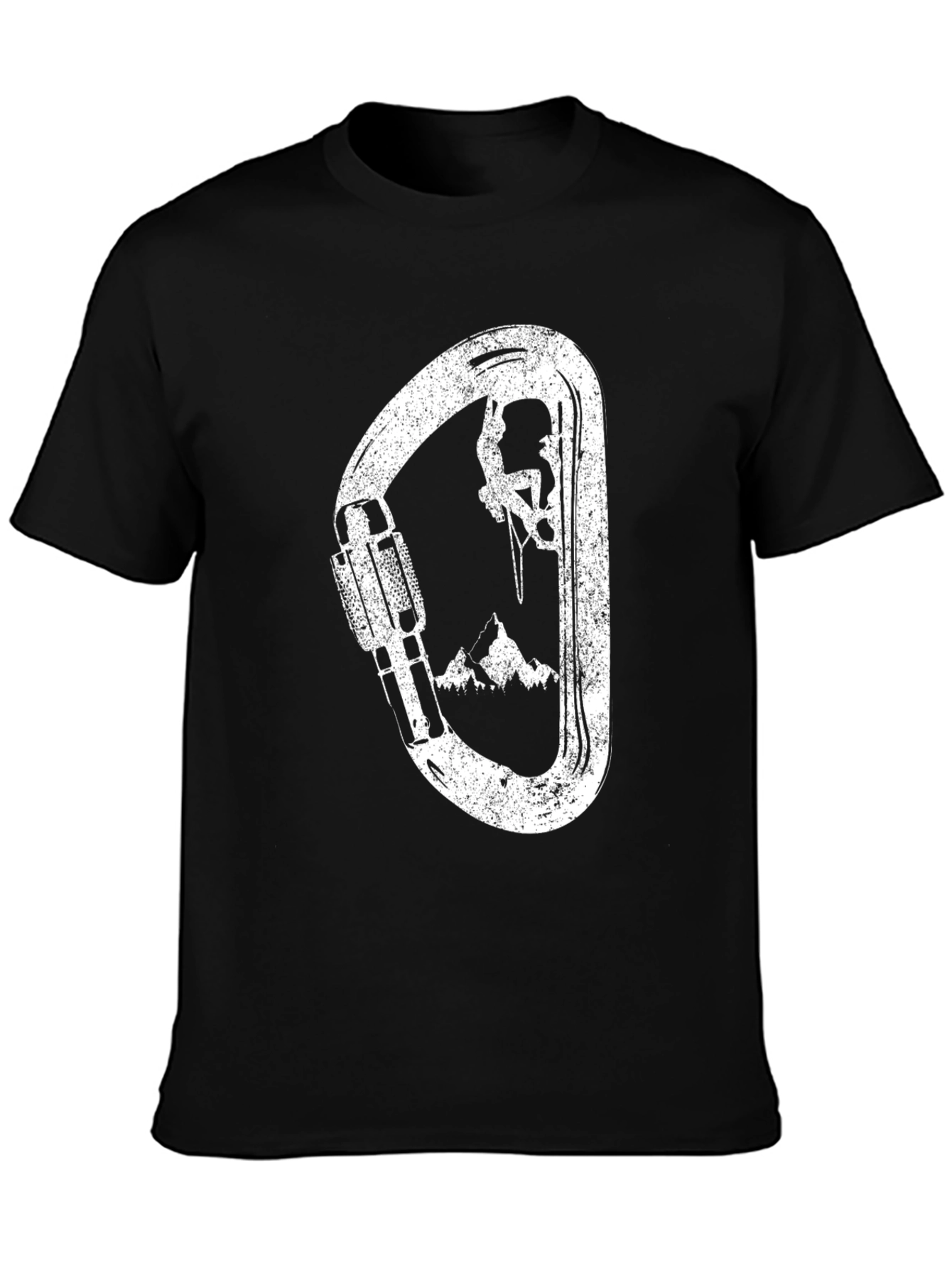 Climbing Carabiner Graphic Tee - Adventure Shirt