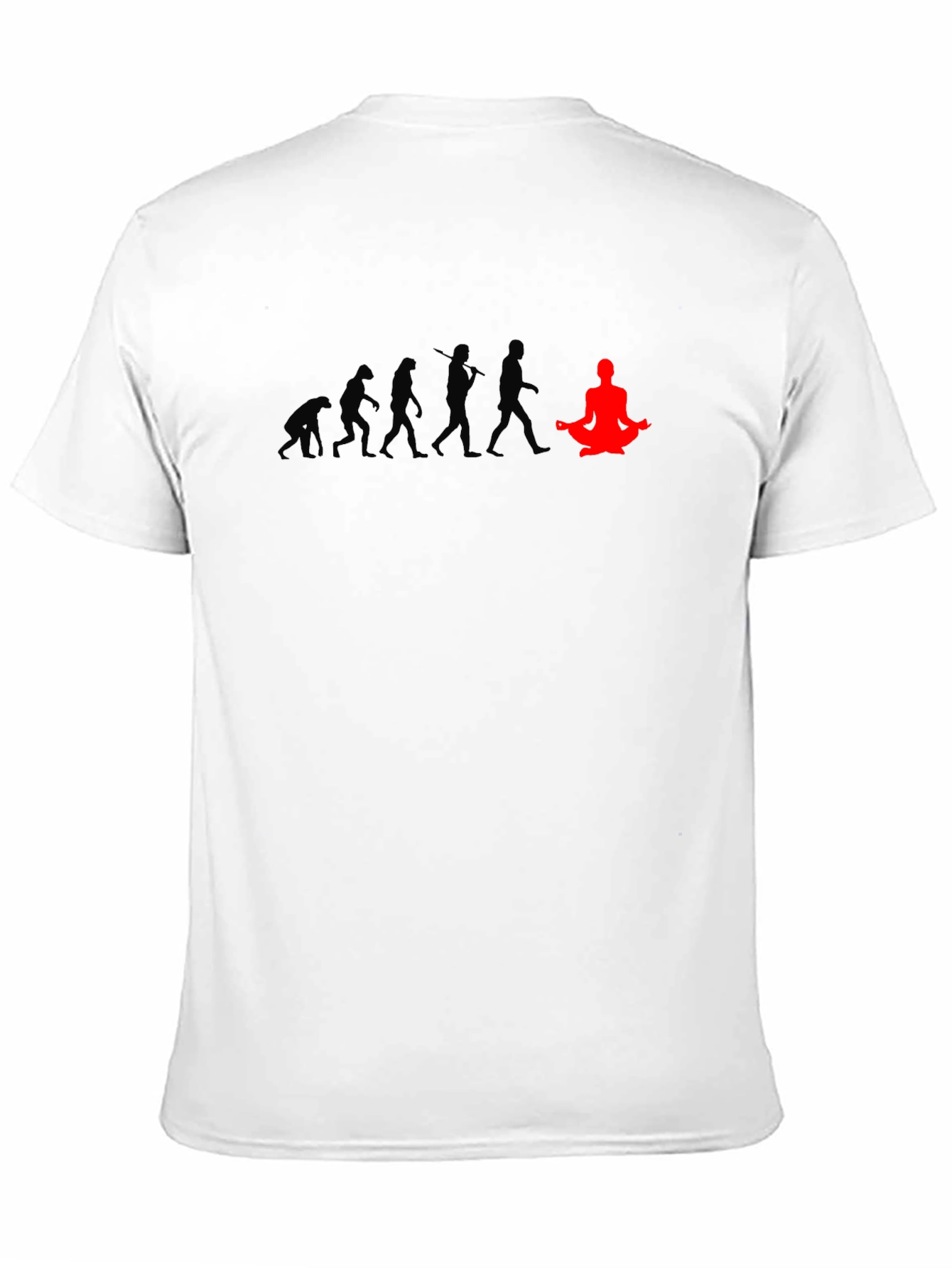 Evolution of Yoga T-Shirt - Black Cotton Blend Tee